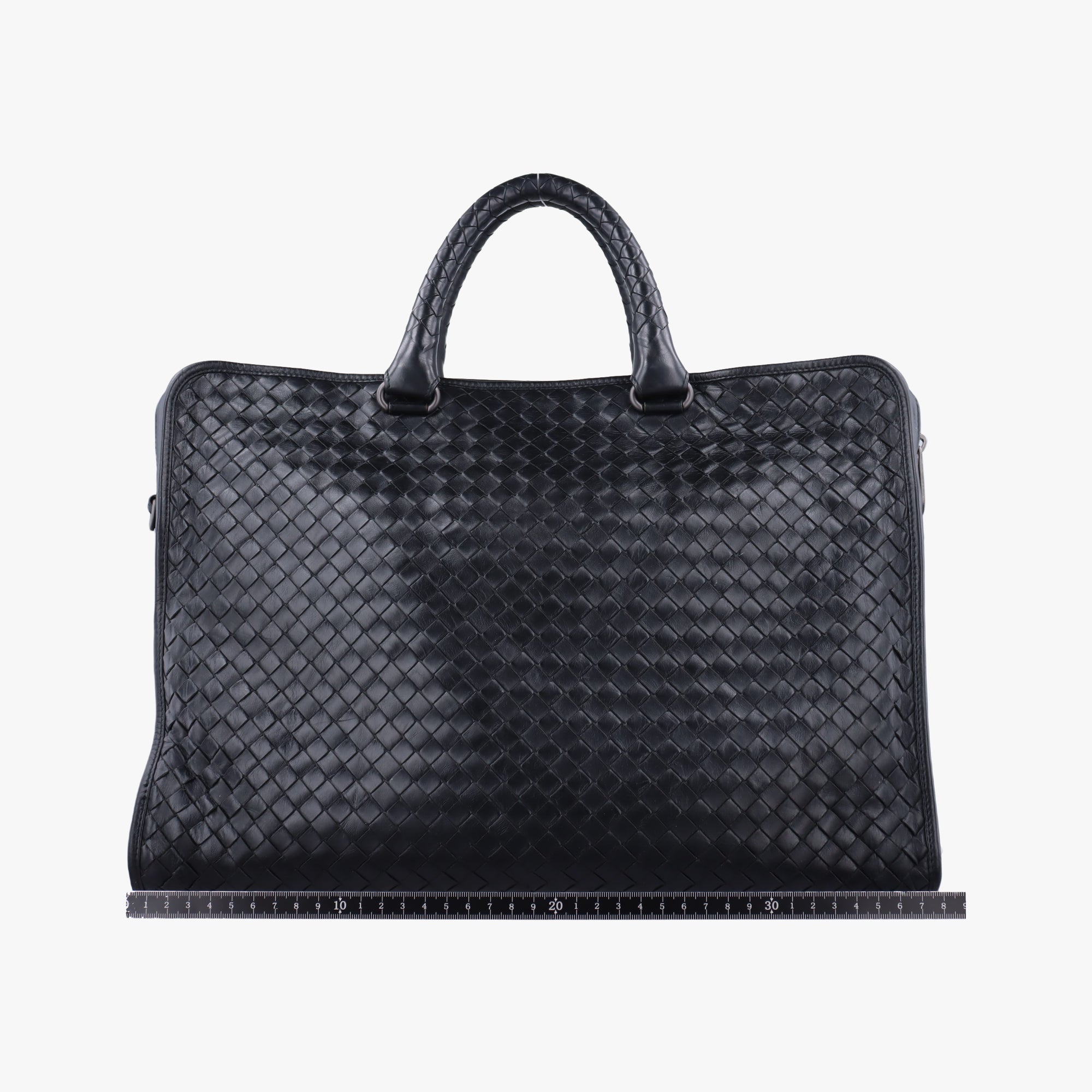 Pre-owned Bottega Veneta Intrecciato Black lambskin  handbag | stylenewstar