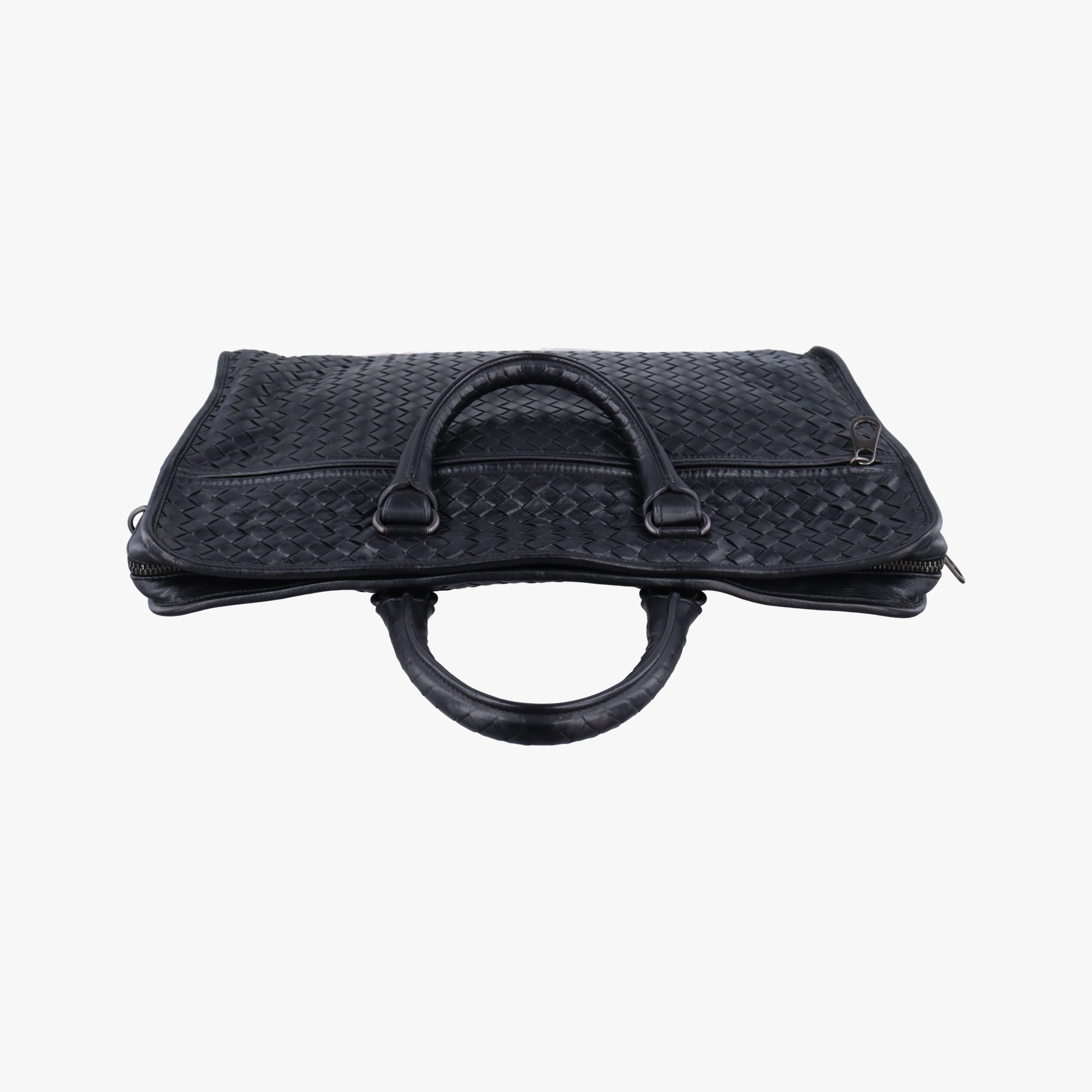 Pre-owned Bottega Veneta Intrecciato Black lambskin  handbag | stylenewstar