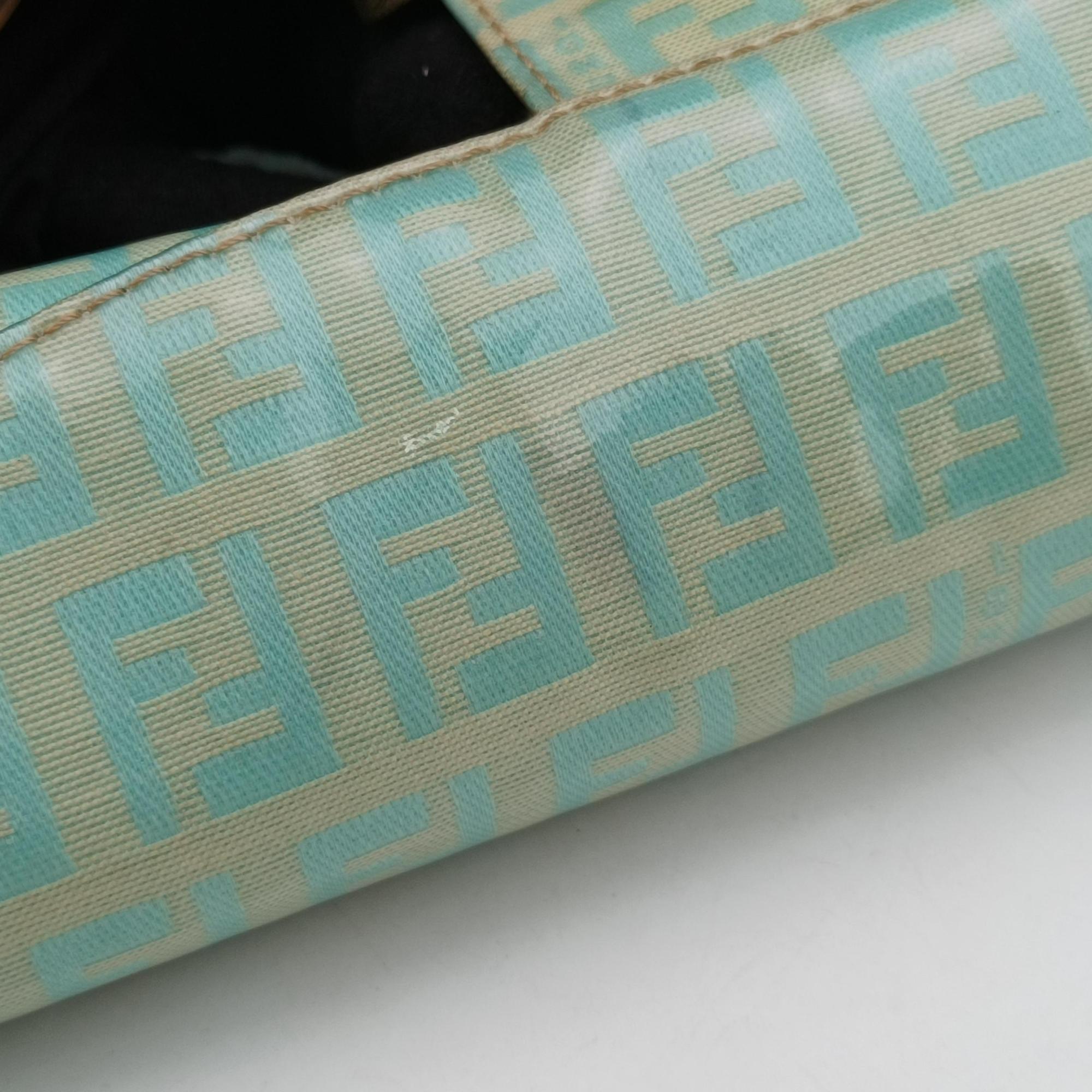 Vintage Fendi Mama Baguette Green×beige Patent 26756 shoulderbag | stylenewstar