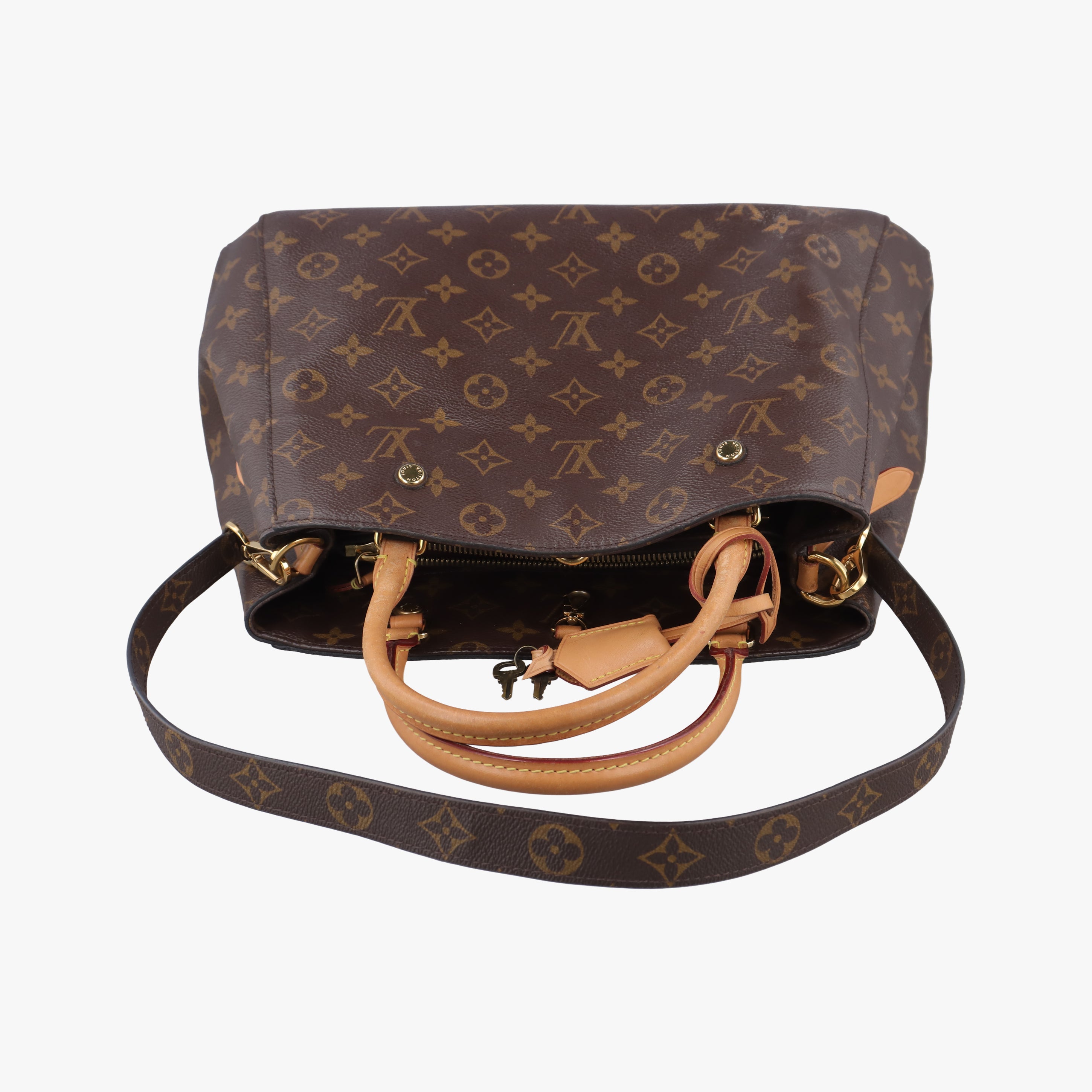 Pre-owned Louis Vuitton MONTAIGNE MM Brown Monogram Canvas M41056 shoulderbag | stylenewstar