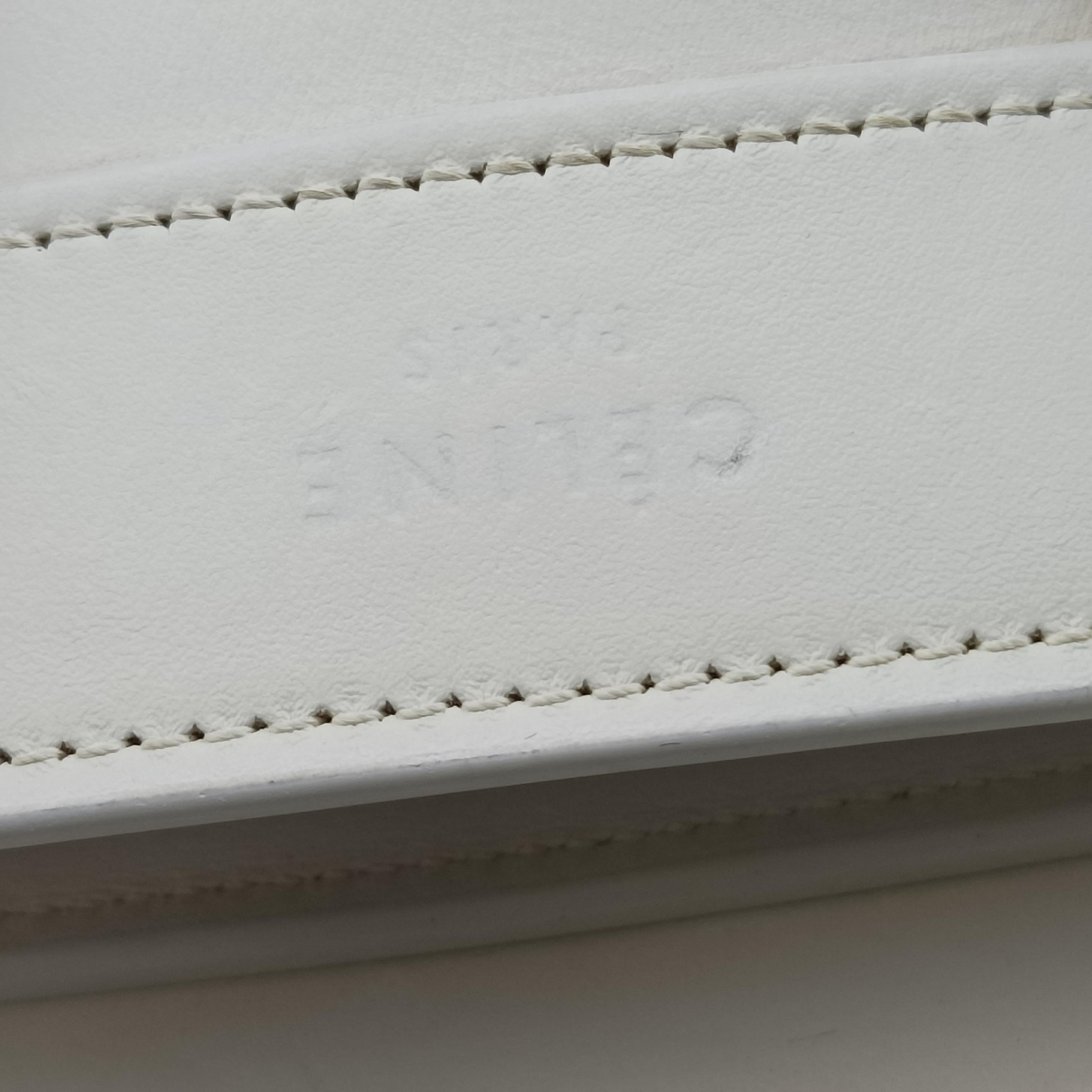 Pre-owned Celine luggage nano shopper White×pink Leather  shoulderbag | stylenewstar