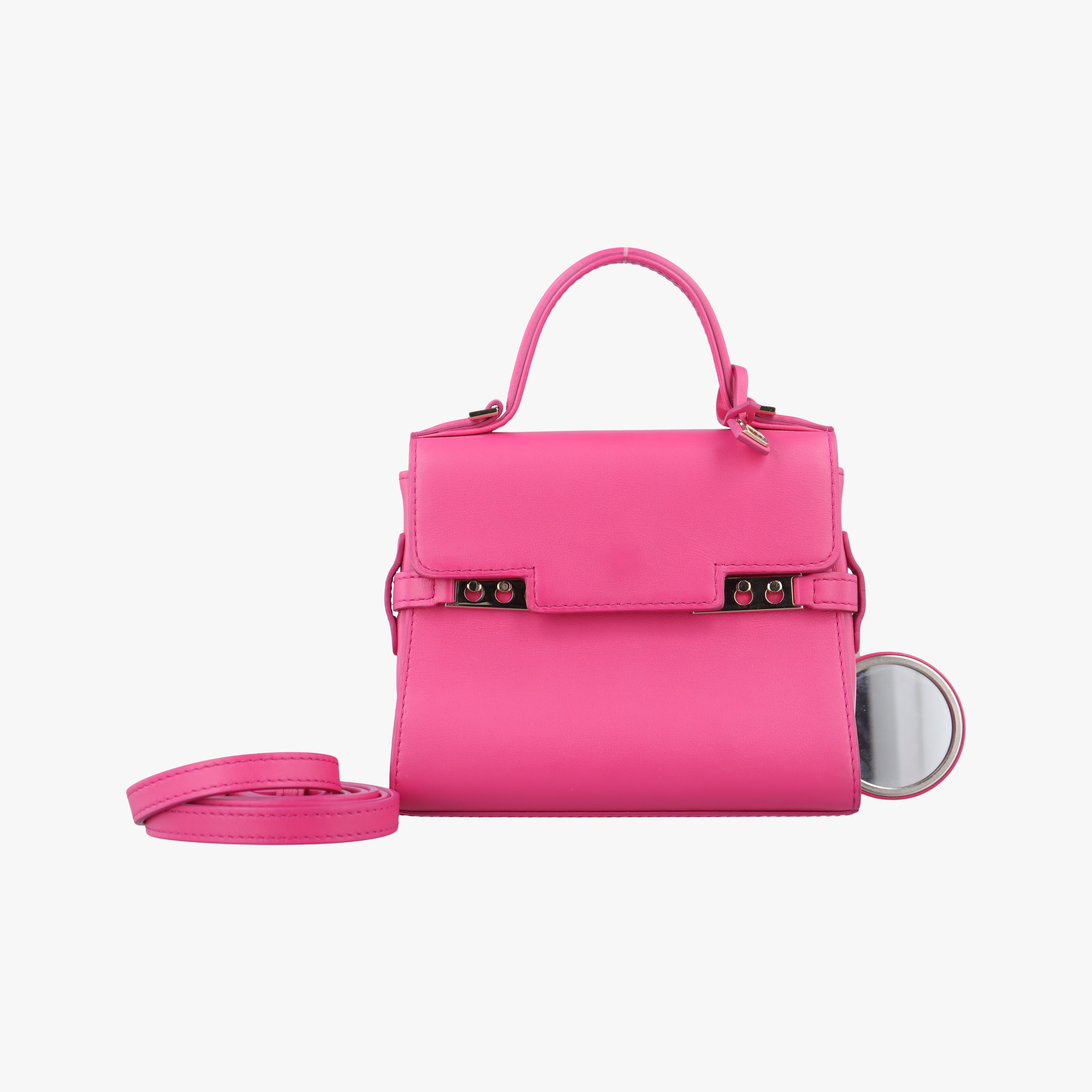 Secondhand Delvaux Tempete Micro Pink leather  shoulderbag | stylenewstar