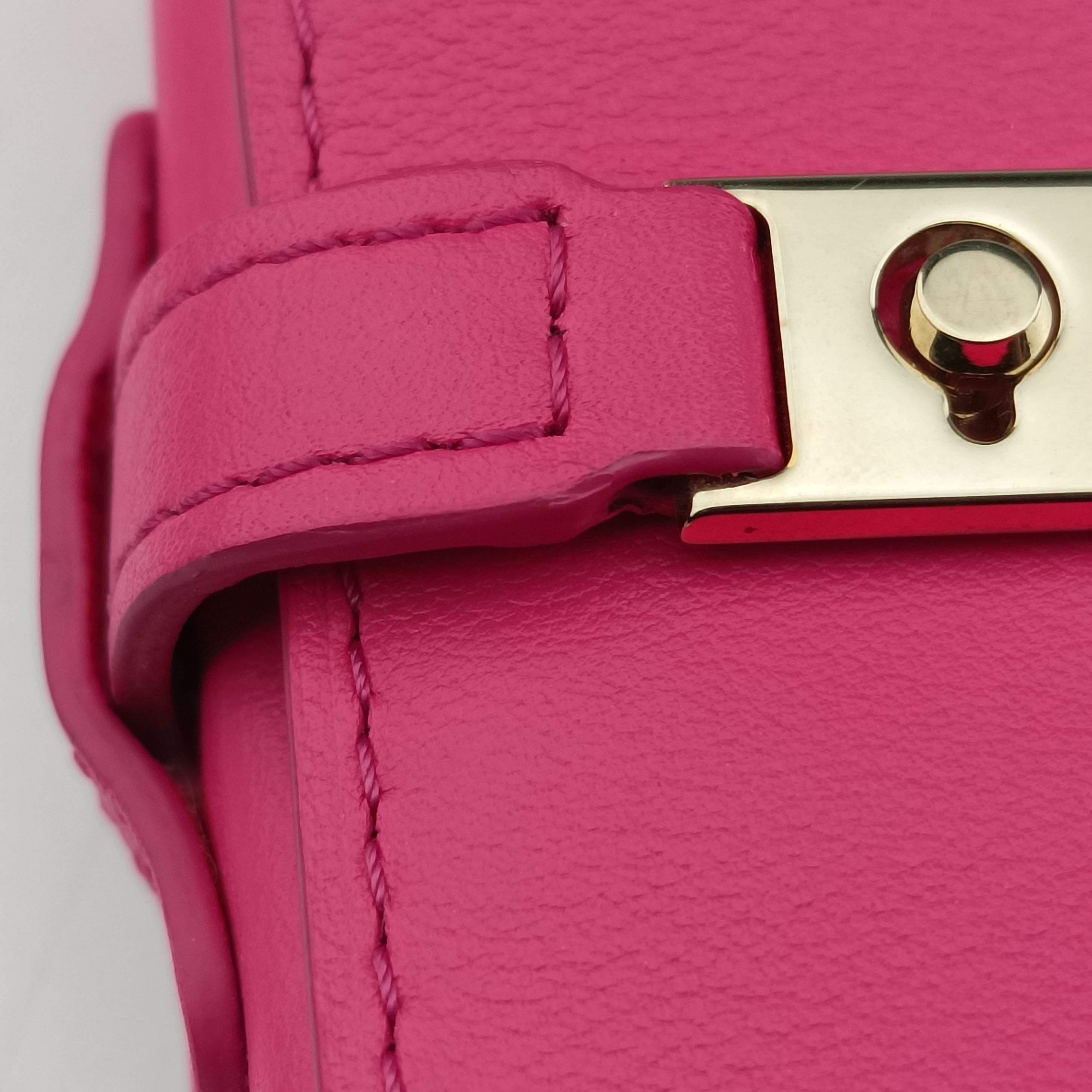 Secondhand Delvaux Tempete Micro Pink leather  shoulderbag | stylenewstar