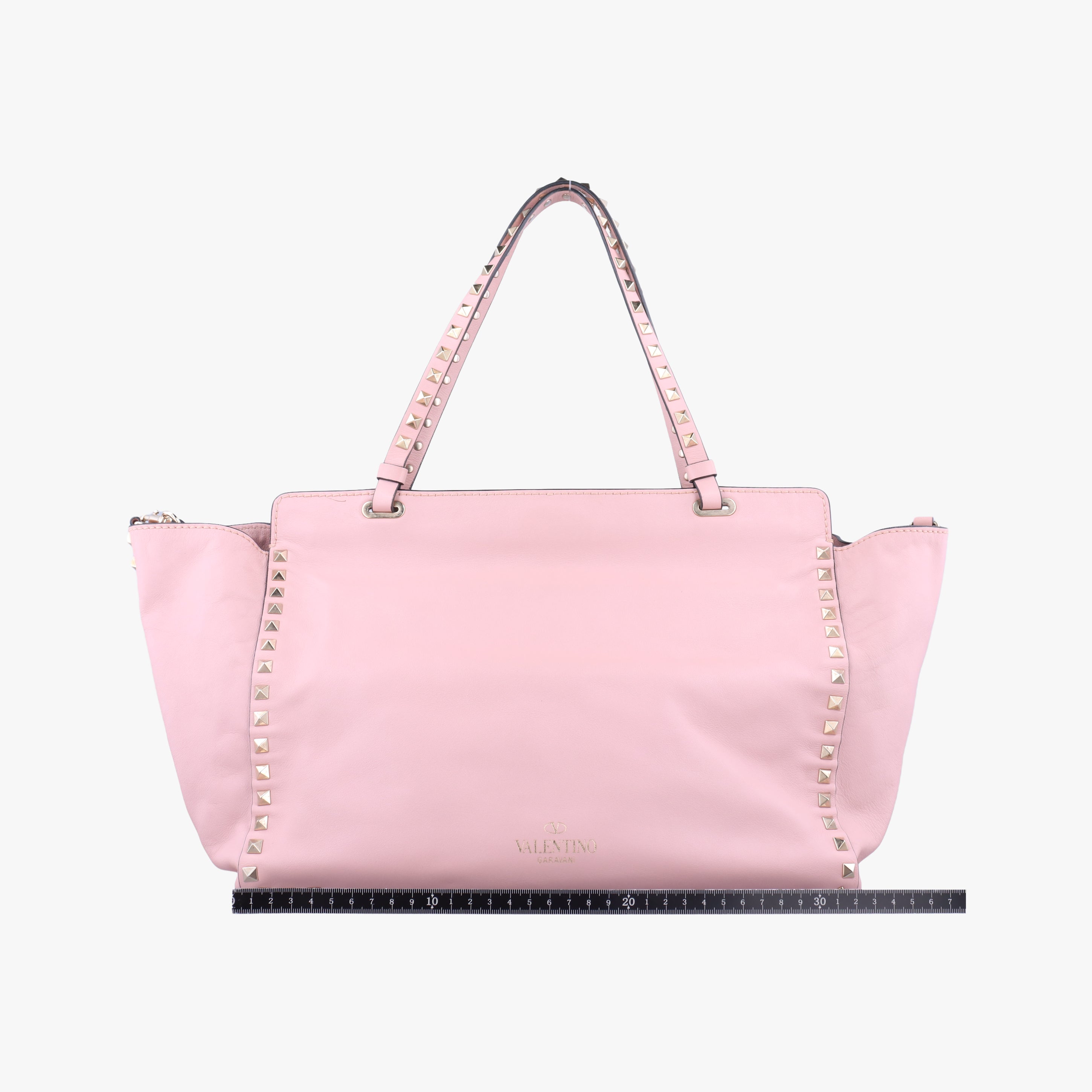 Pre-owned Valentino Rockstud Pink Leather  shoulderbag | stylenewstar