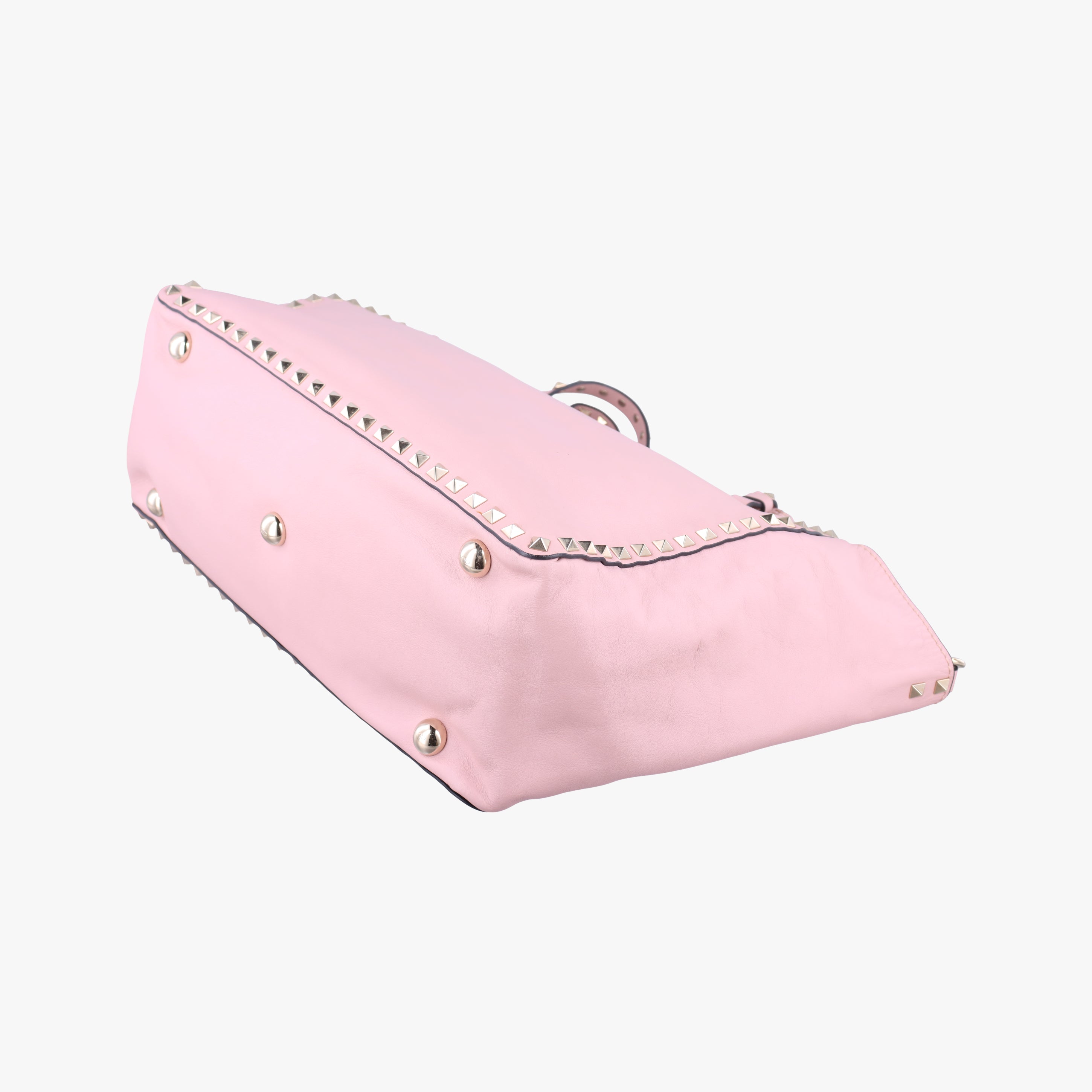 Pre-owned Valentino Rockstud Pink Leather  shoulderbag | stylenewstar