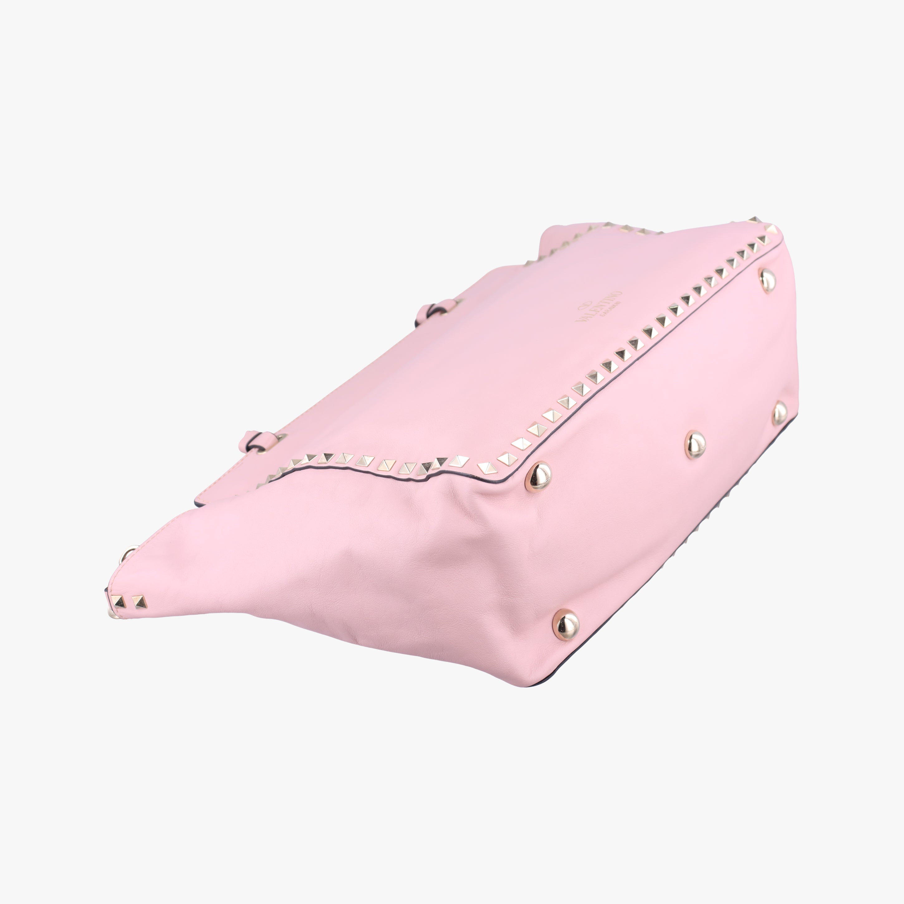 Pre-owned Valentino Rockstud Pink Leather  shoulderbag | stylenewstar