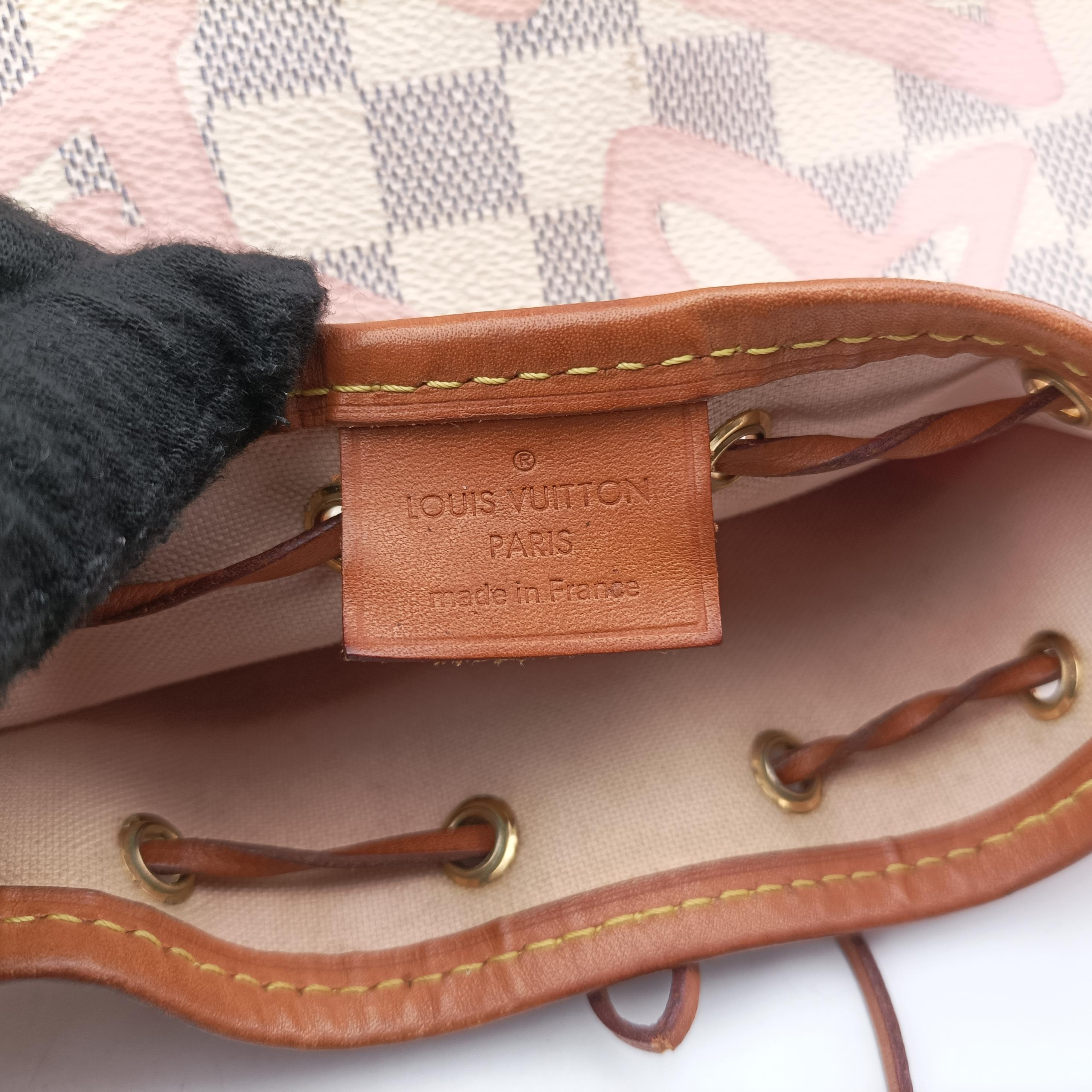 Pre-owned Louis Vuitton Tahitienne Nano Noe AZUR Damier Canvas N60052 shoulderbag | stylenewstar
