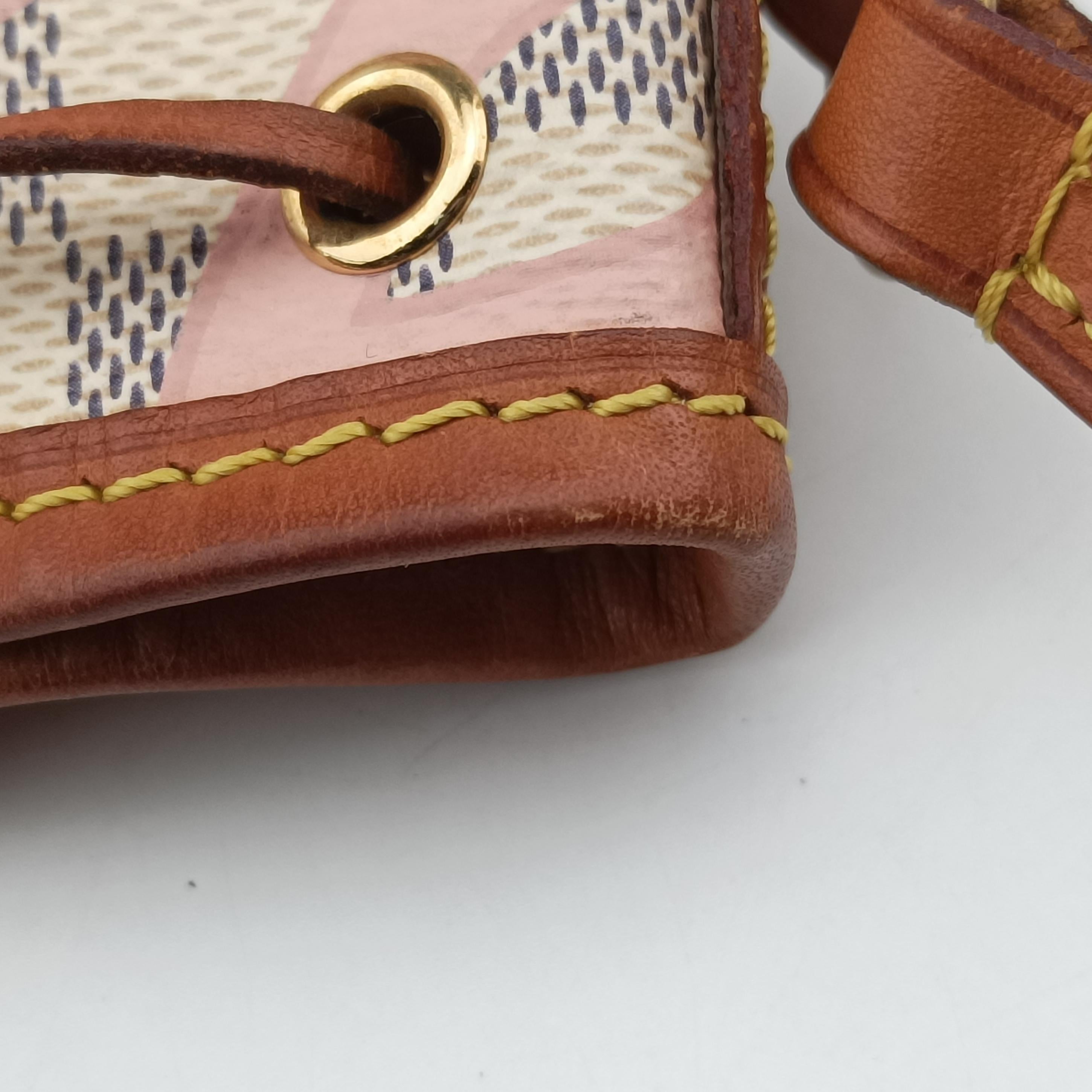 Pre-owned Louis Vuitton Tahitienne Nano Noe AZUR Damier Canvas N60052 shoulderbag | stylenewstar