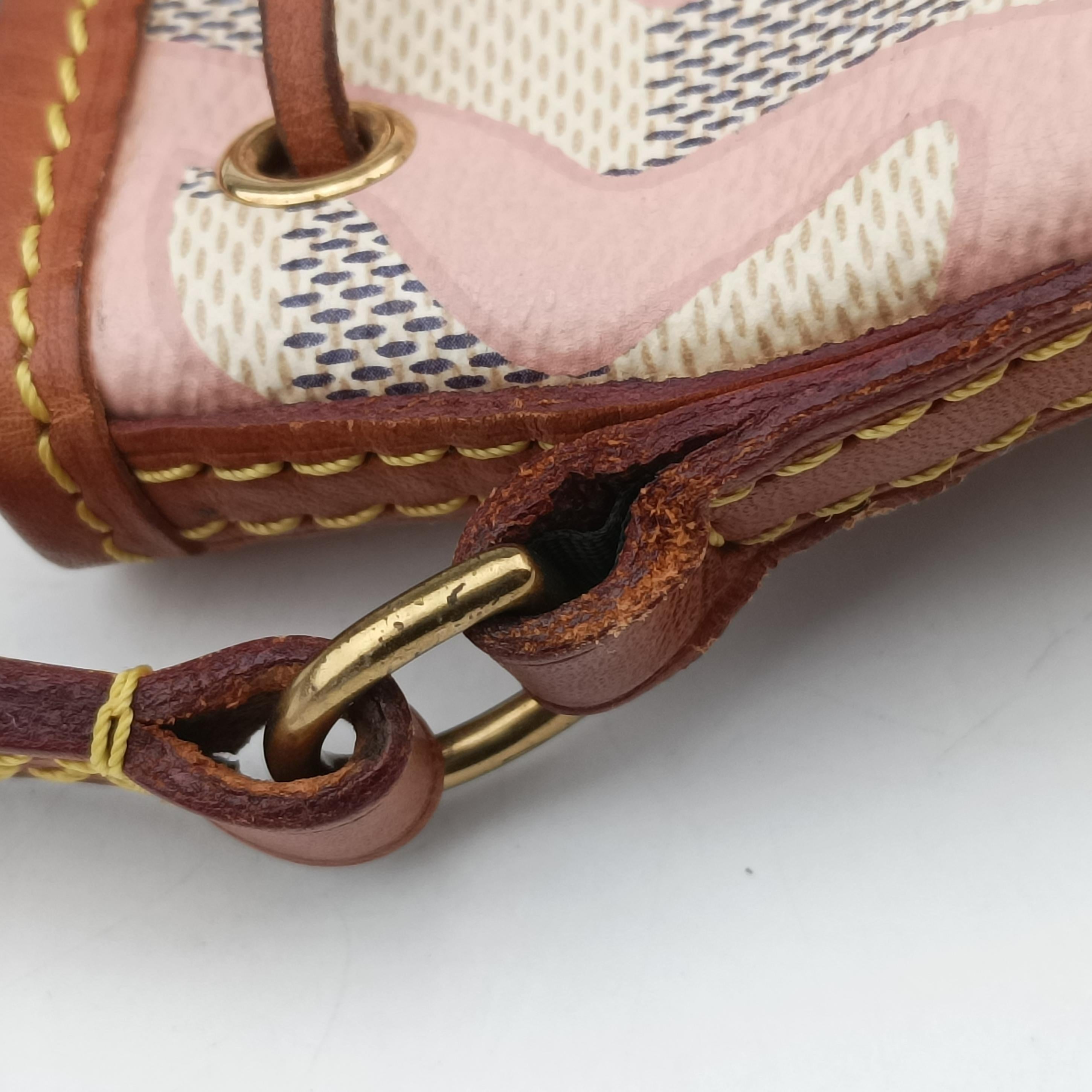 Pre-owned Louis Vuitton Tahitienne Nano Noe AZUR Damier Canvas N60052 shoulderbag | stylenewstar