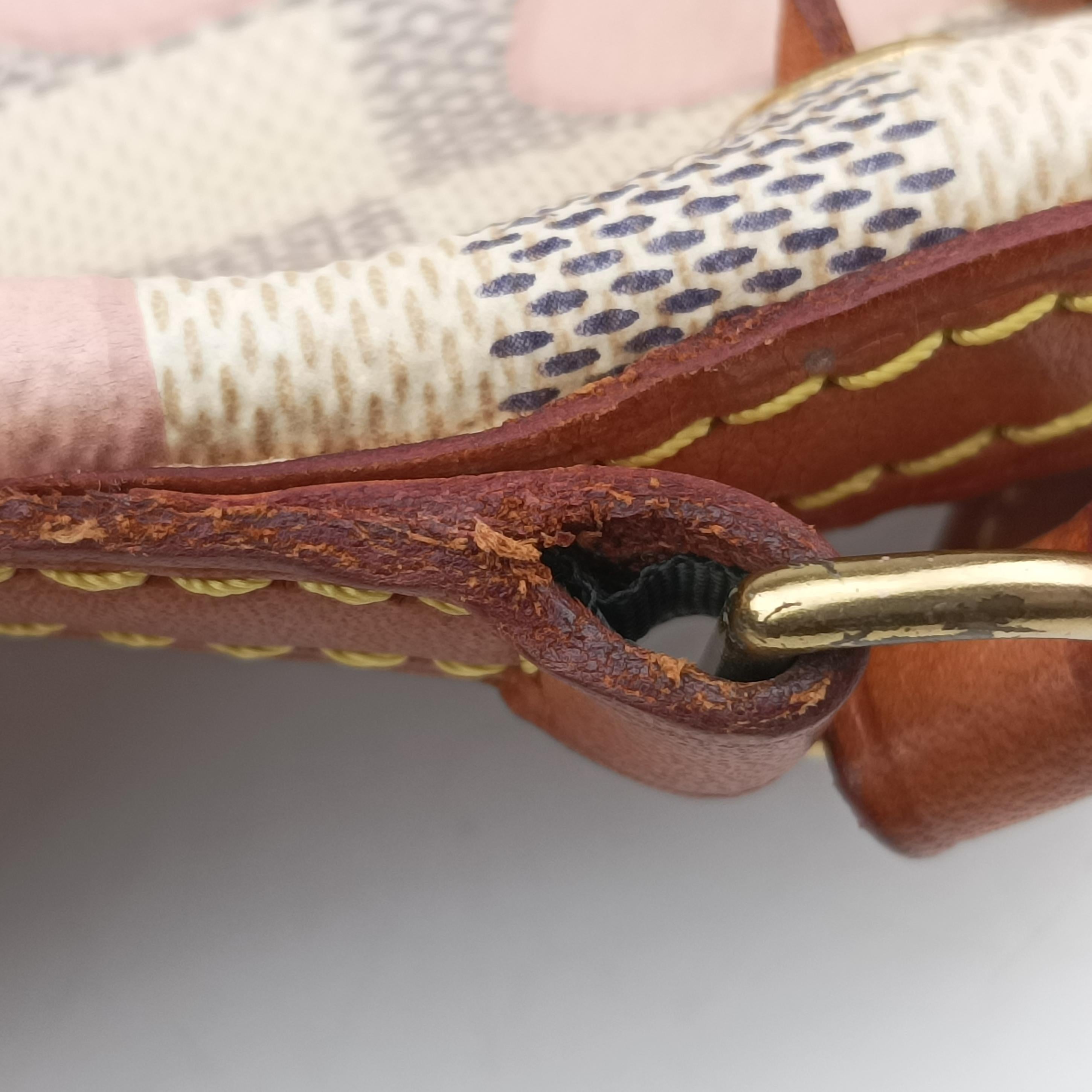 Pre-owned Louis Vuitton Tahitienne Nano Noe AZUR Damier Canvas N60052 shoulderbag | stylenewstar