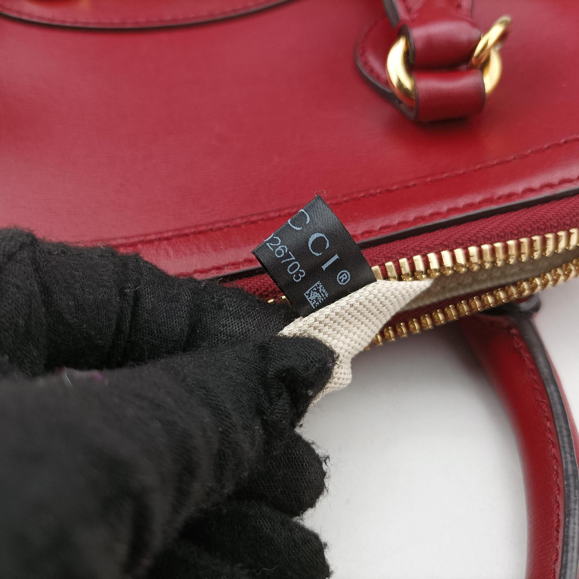 Pre-owned Gucci Horsebit 1955 Red Leather 621220 shoulderbag | stylenewstar