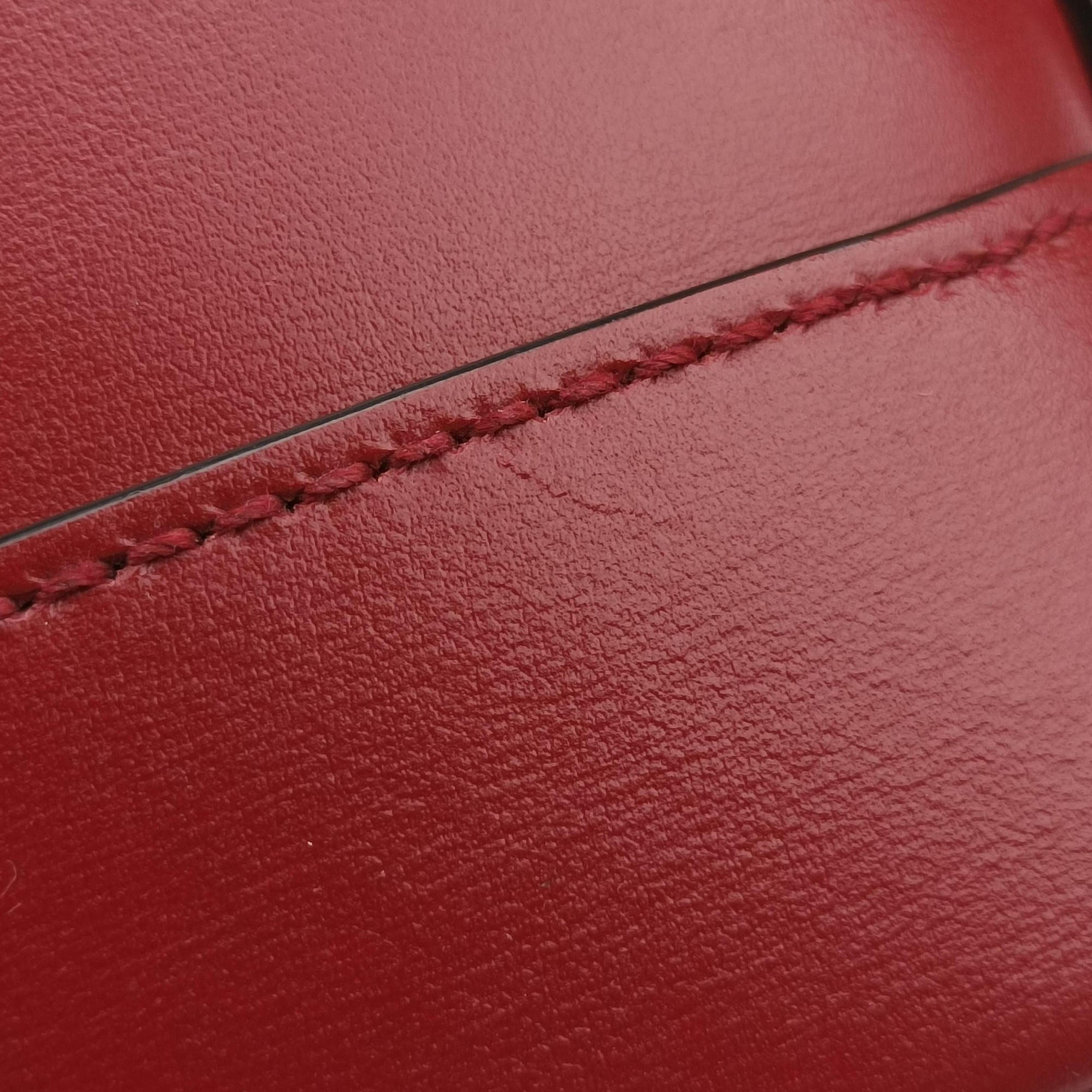 Pre-owned Gucci Horsebit 1955 Red Leather 621220 shoulderbag | stylenewstar