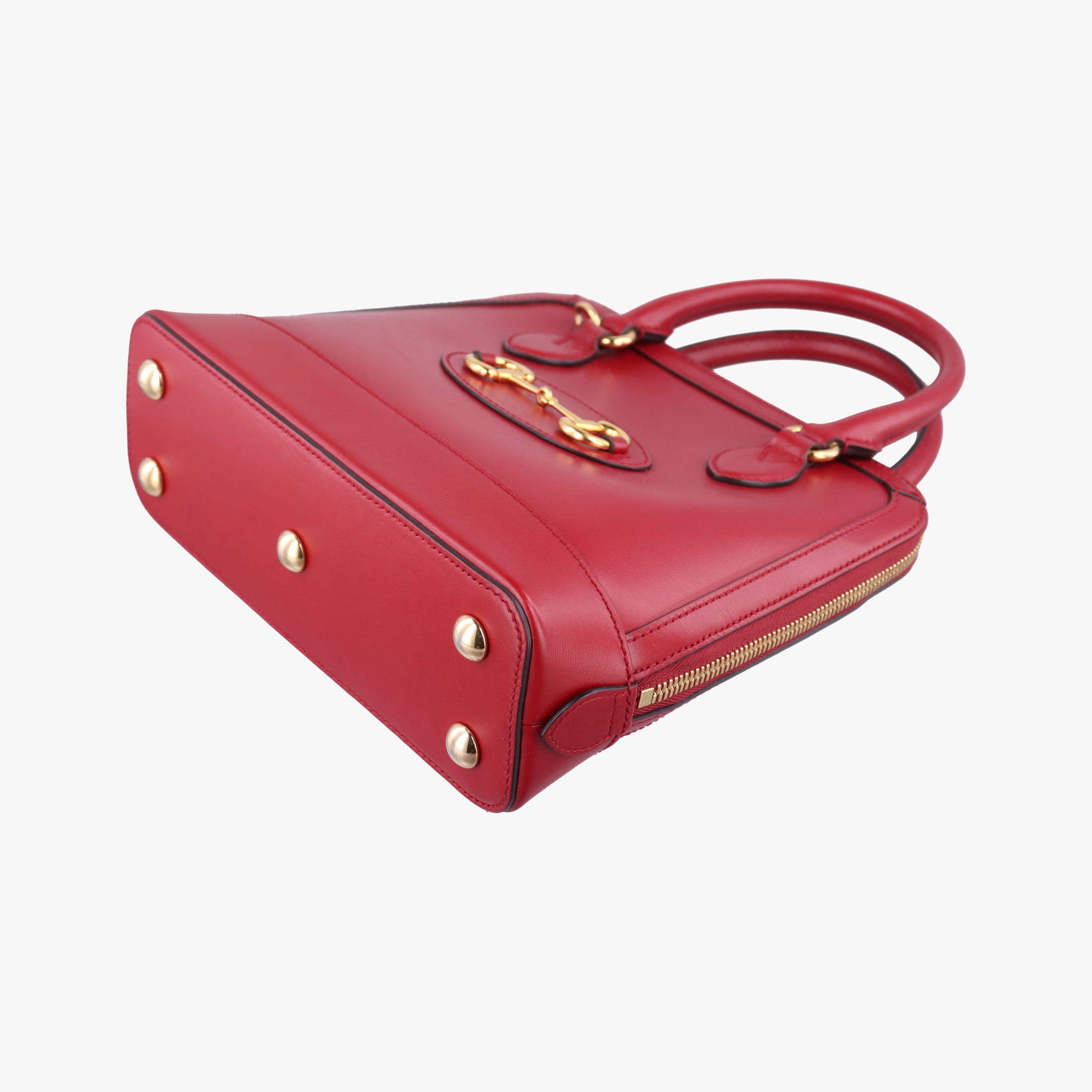Pre-owned Gucci Horsebit 1955 Red Leather 621220 shoulderbag | stylenewstar