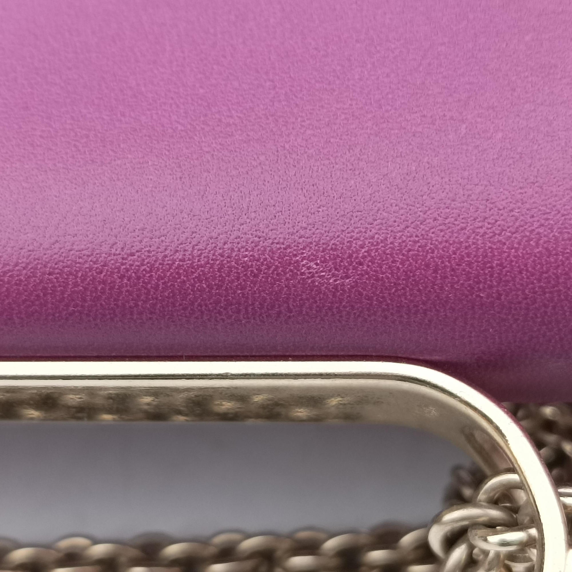 Pre-owned Valentino Rockstud Va Va Voom Purple Leather  shoulderbag | stylenewstar