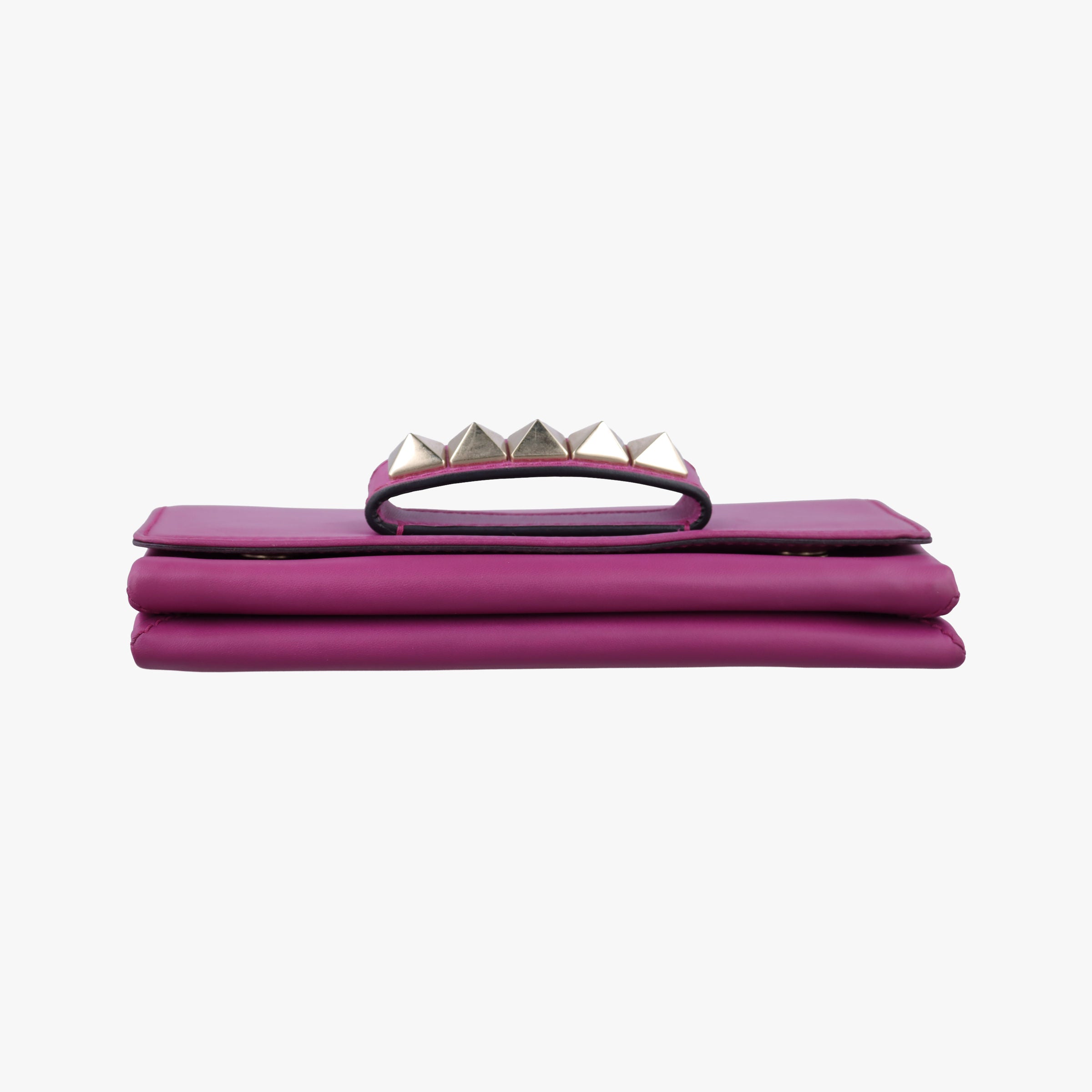 Pre-owned Valentino Rockstud Va Va Voom Purple Leather  shoulderbag | stylenewstar