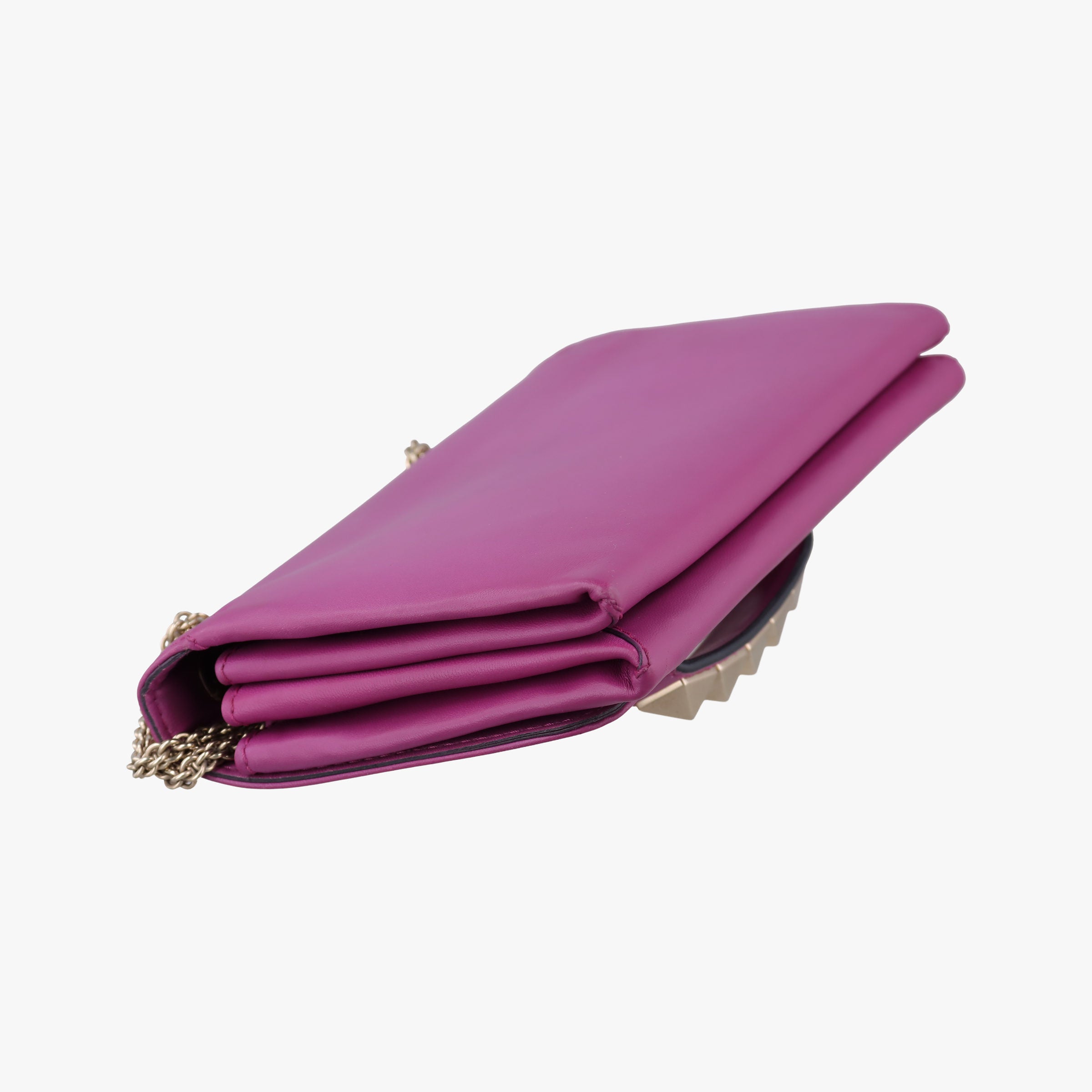 Pre-owned Valentino Rockstud Va Va Voom Purple Leather  shoulderbag | stylenewstar