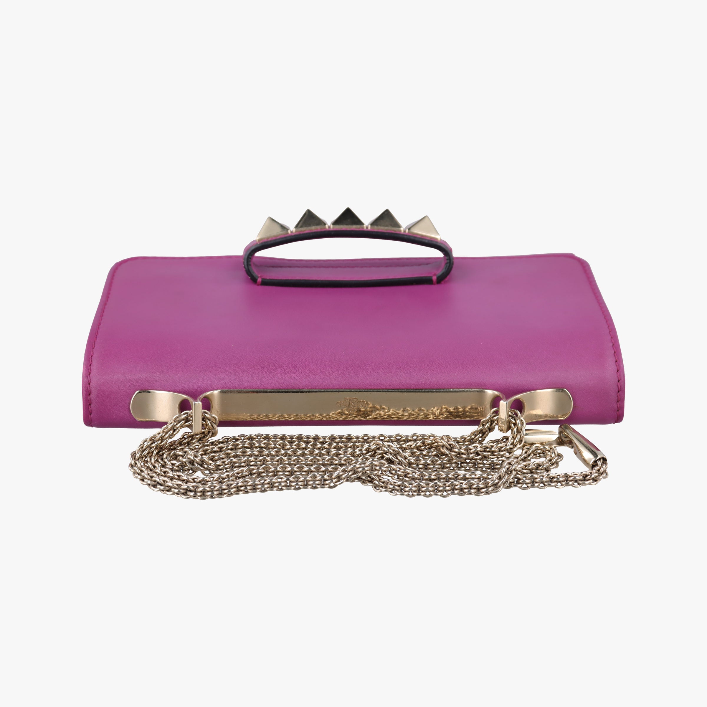 Pre-owned Valentino Rockstud Va Va Voom Purple Leather  shoulderbag | stylenewstar