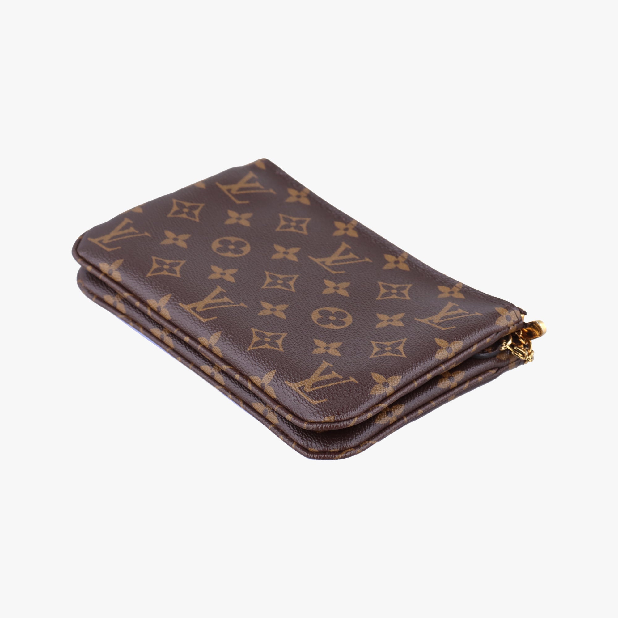 Pre-owned Louis Vuitton Pochette Double Zip brown×multicolor Monogram Canvas M68486 shoulderbag | stylenewstar