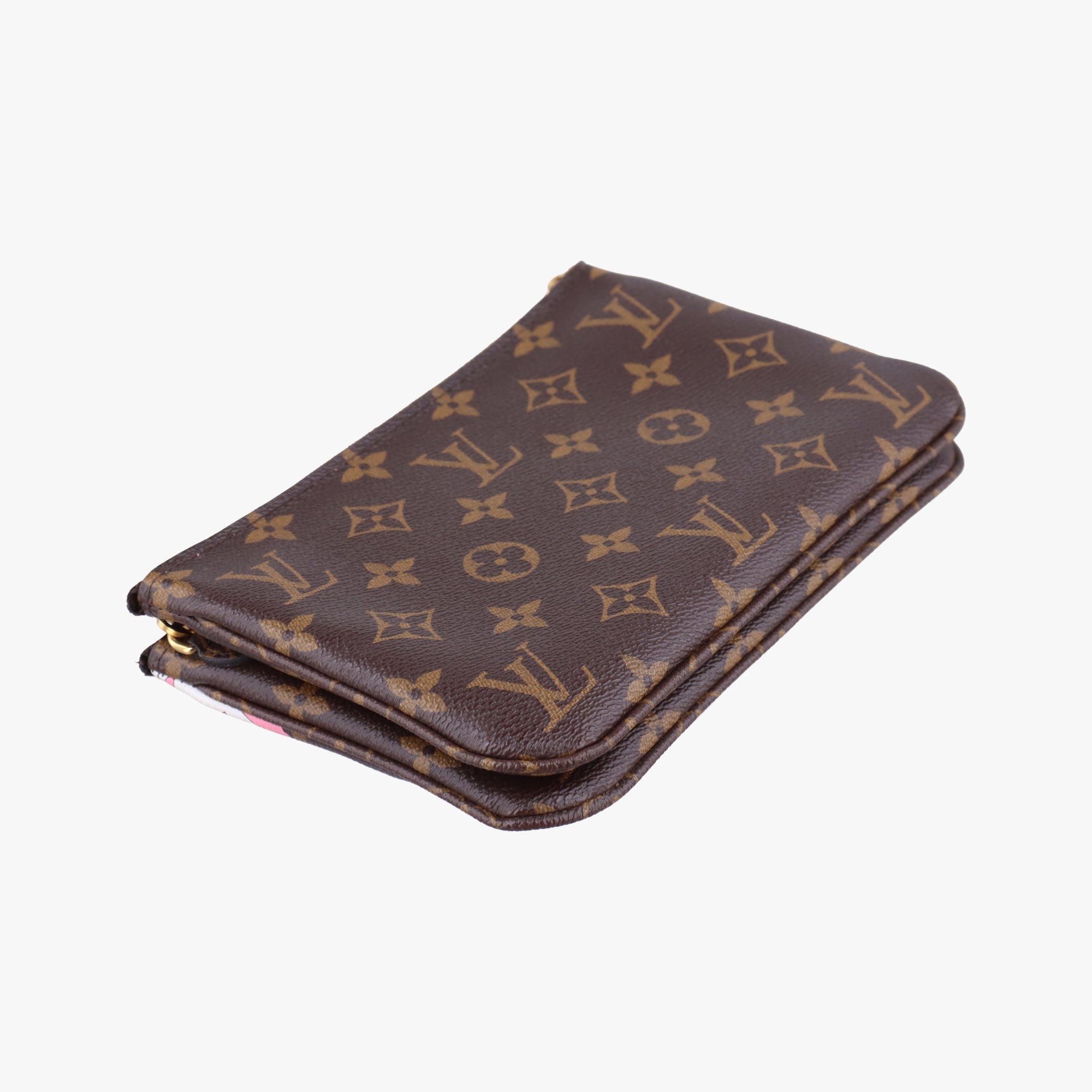 Pre-owned Louis Vuitton Pochette Double Zip brown×multicolor Monogram Canvas M68486 shoulderbag | stylenewstar