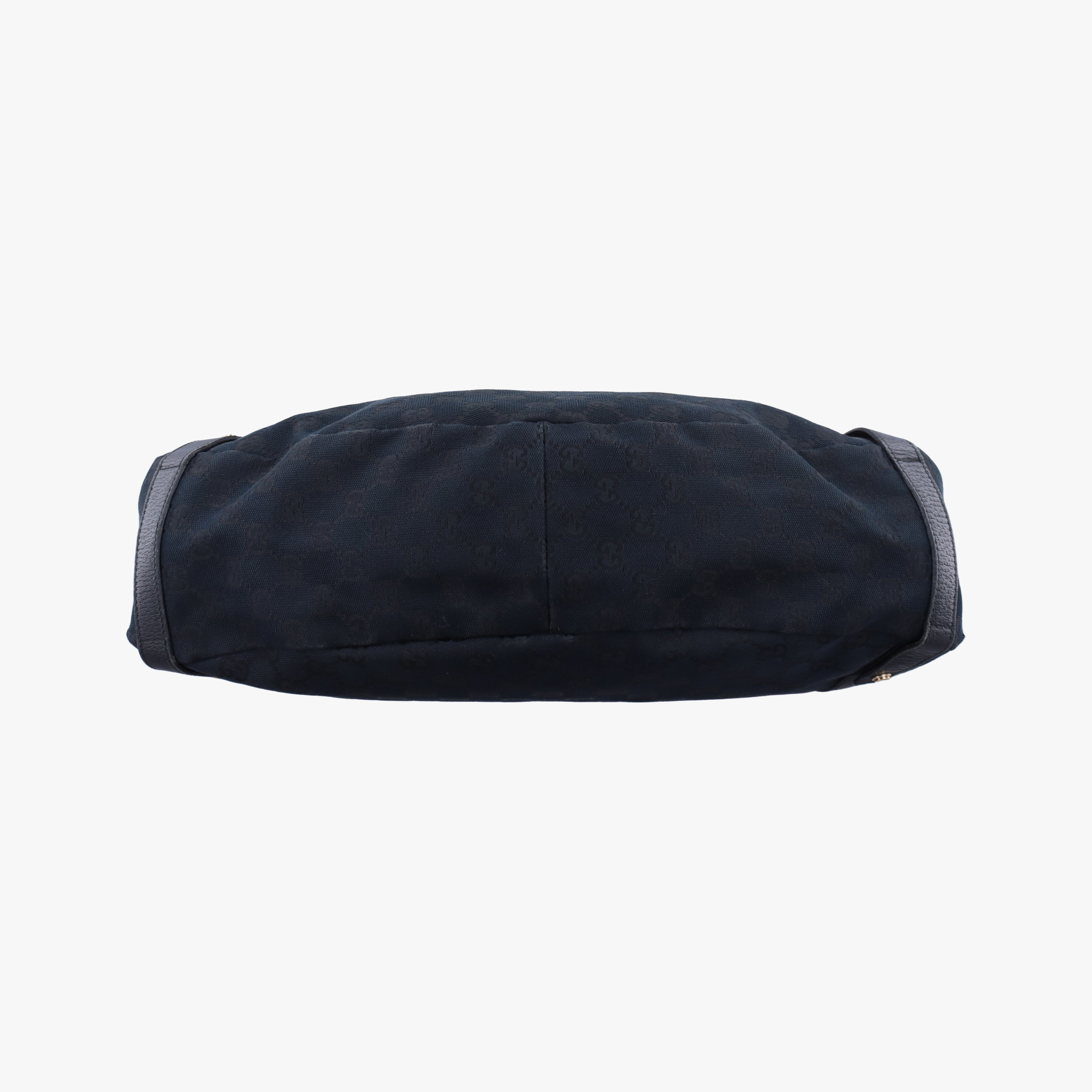 Pre-owned Gucci Abbey Black canvas×leather 130736 shoulderbag | stylenewstar