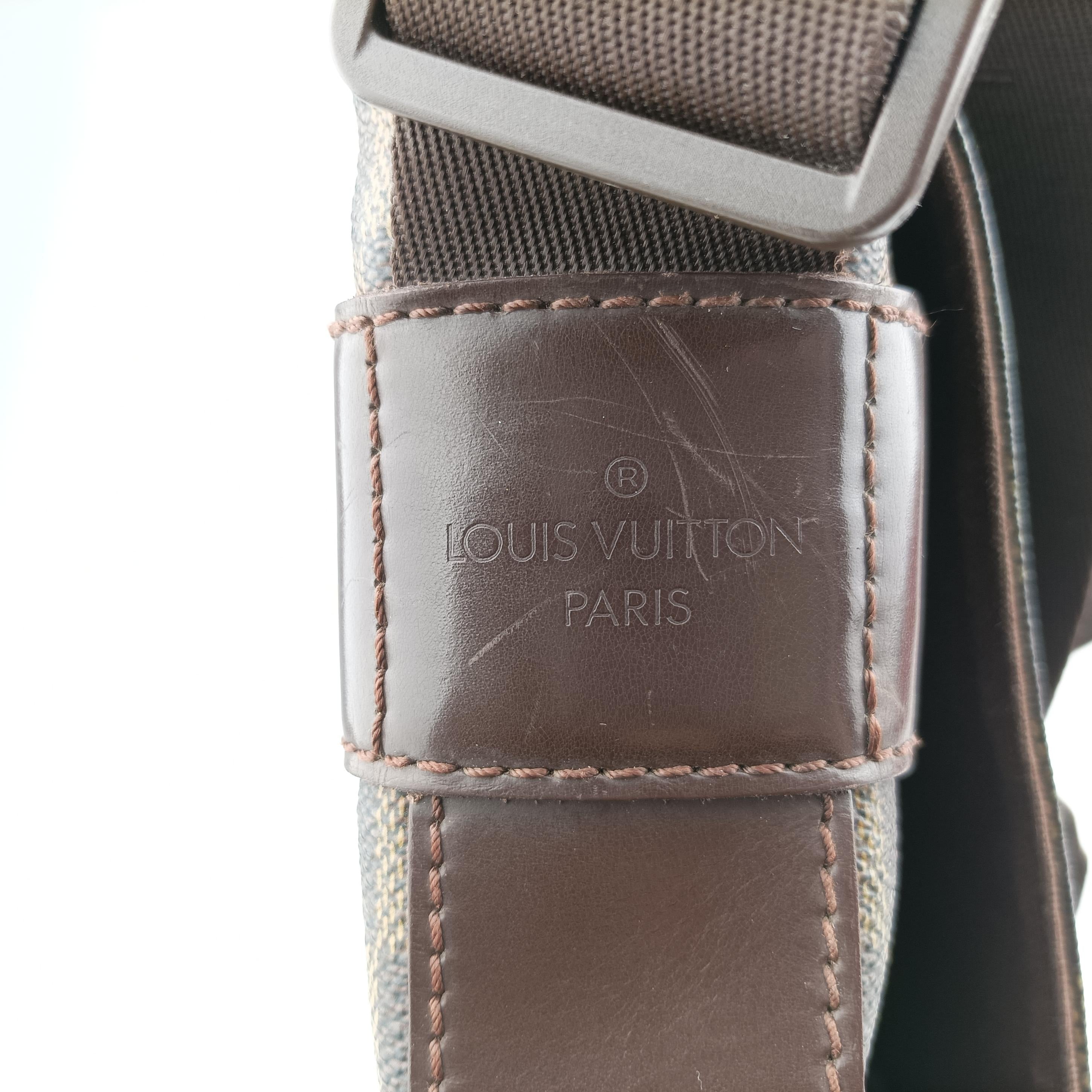 Pre-owned Louis Vuitton Bastille Messenger EBENE Damier Canvas N45258 shoulderbag | stylenewstar