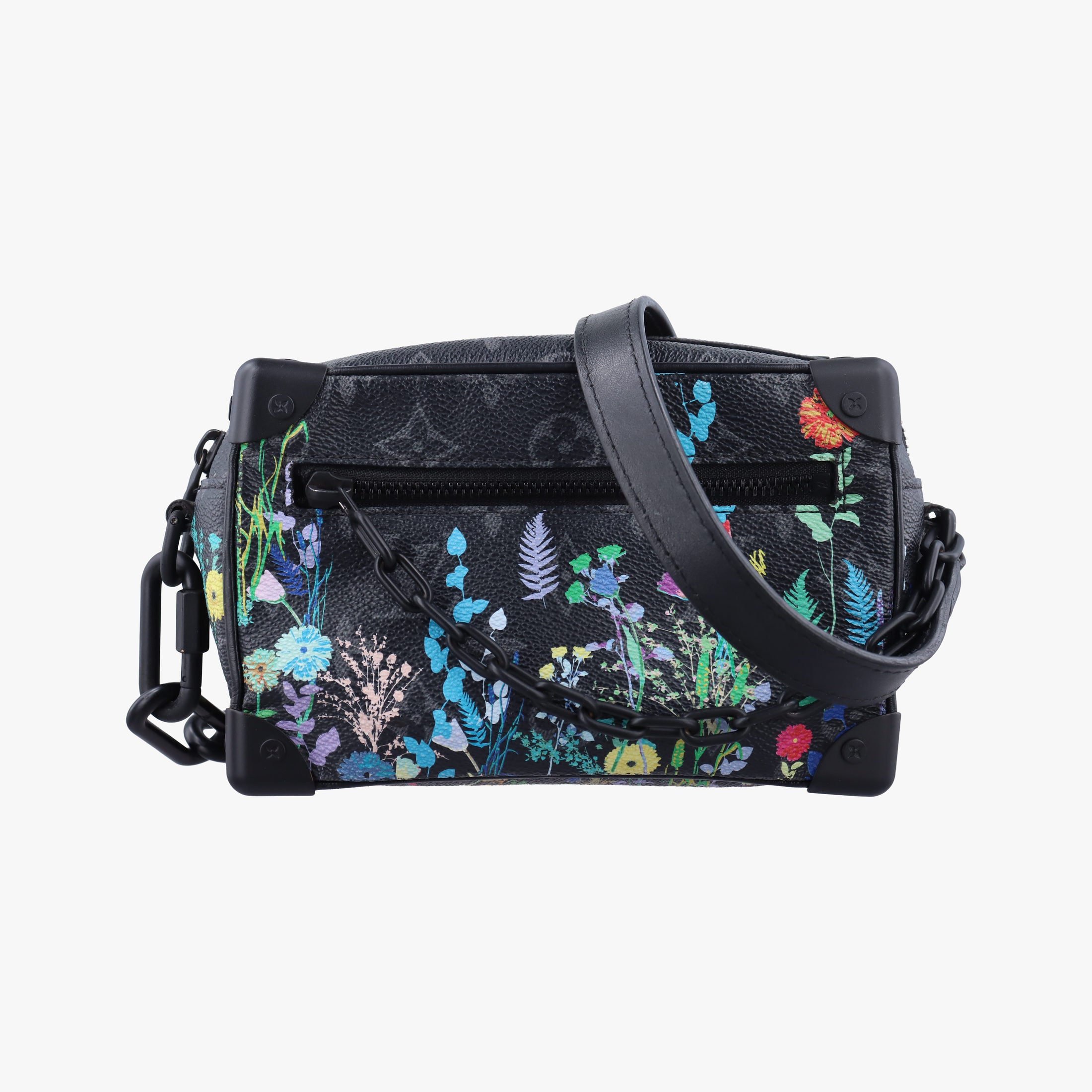 Pre-owned Louis Vuitton Mini Soft Trunk Foliage Black×Multicolour Monogram Eclipse M44480 shoulderbag | stylenewstar