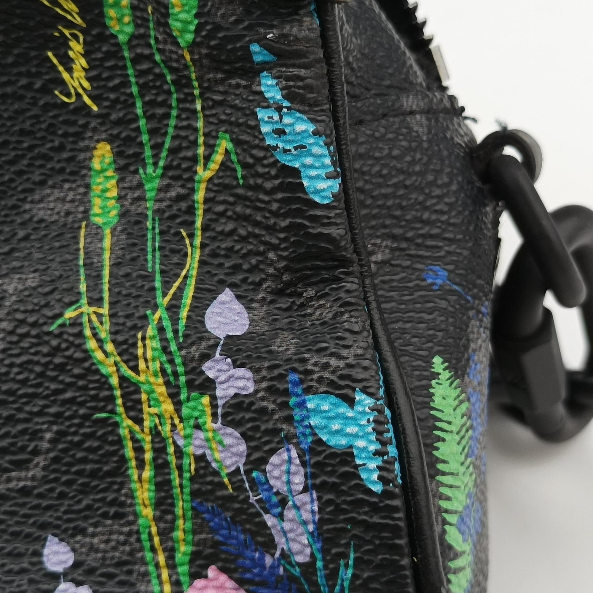 Pre-owned Louis Vuitton Mini Soft Trunk Foliage Black×Multicolour Monogram Eclipse M44480 shoulderbag | stylenewstar