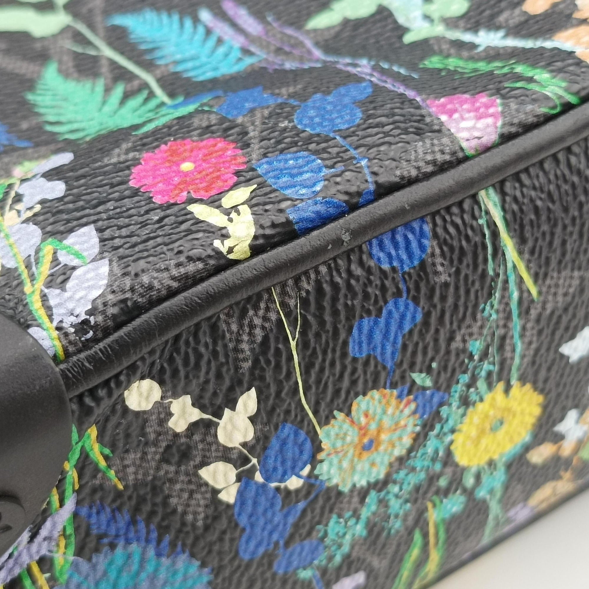 Pre-owned Louis Vuitton Mini Soft Trunk Foliage Black×Multicolour Monogram Eclipse M44480 shoulderbag | stylenewstar