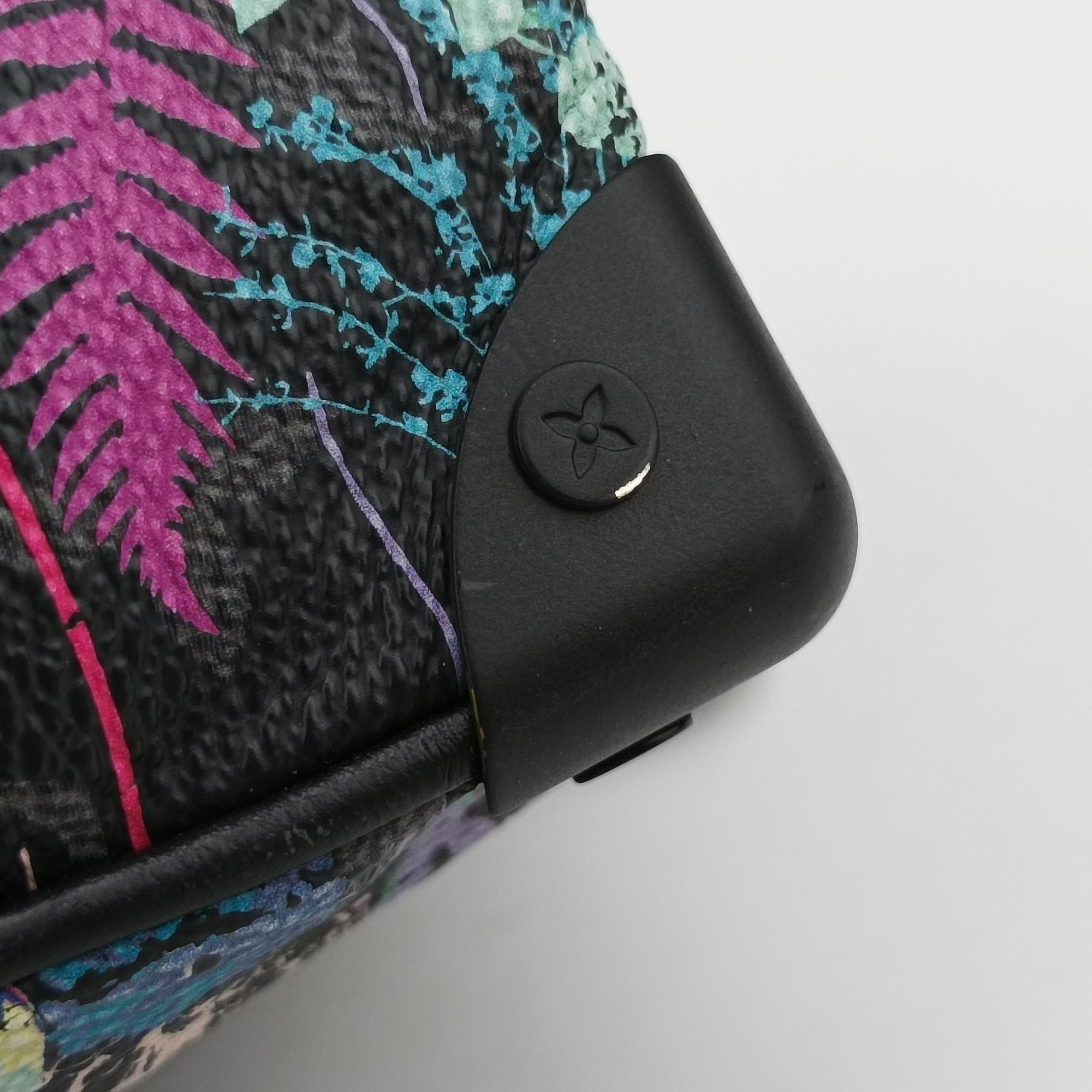 Pre-owned Louis Vuitton Mini Soft Trunk Foliage Black×Multicolour Monogram Eclipse M44480 shoulderbag | stylenewstar