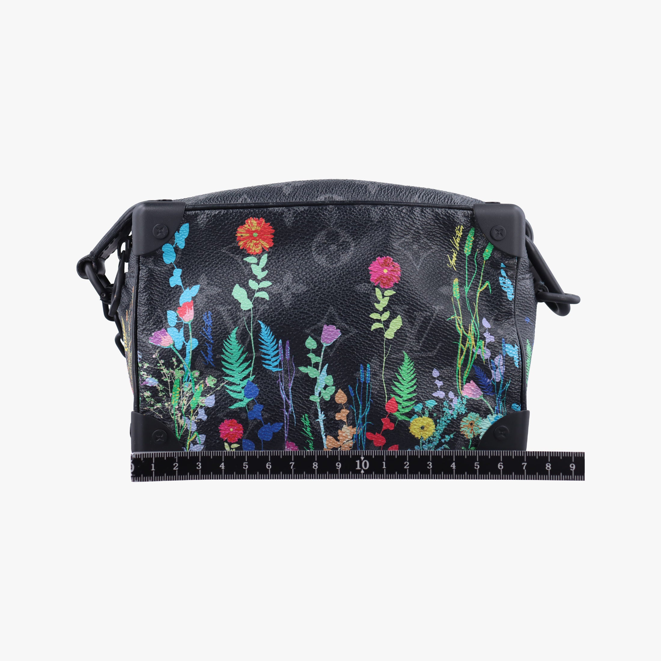 Pre-owned Louis Vuitton Mini Soft Trunk Foliage Black×Multicolour Monogram Eclipse M44480 shoulderbag | stylenewstar