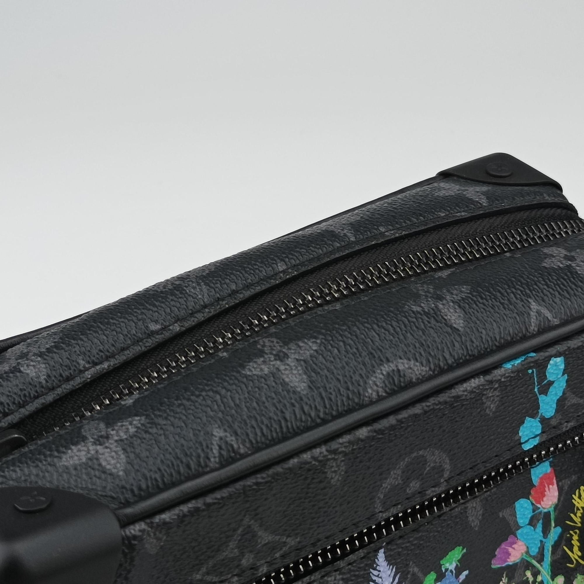 Pre-owned Louis Vuitton Mini Soft Trunk Foliage Black×Multicolour Monogram Eclipse M44480 shoulderbag | stylenewstar