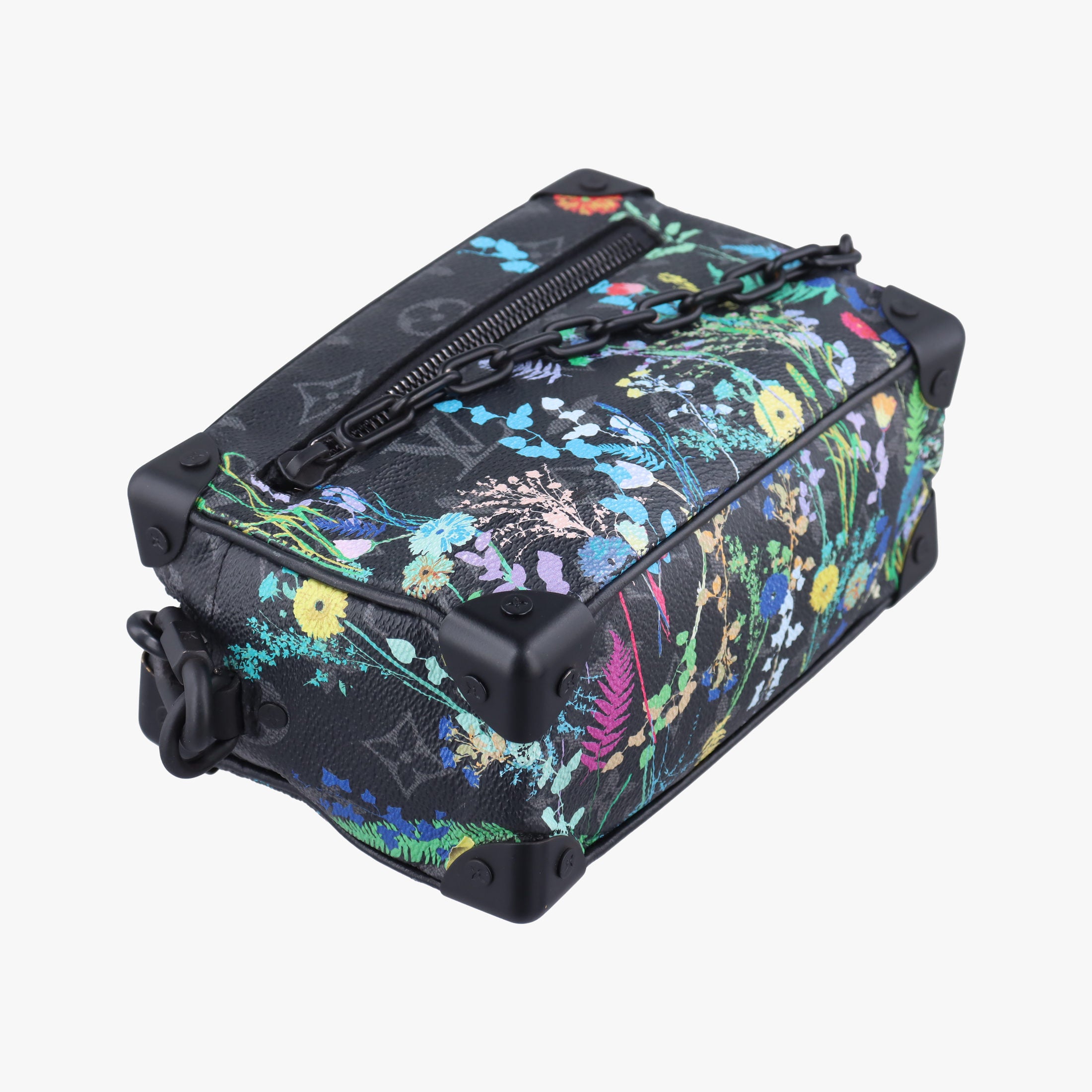 Pre-owned Louis Vuitton Mini Soft Trunk Foliage Black×Multicolour Monogram Eclipse M44480 shoulderbag | stylenewstar