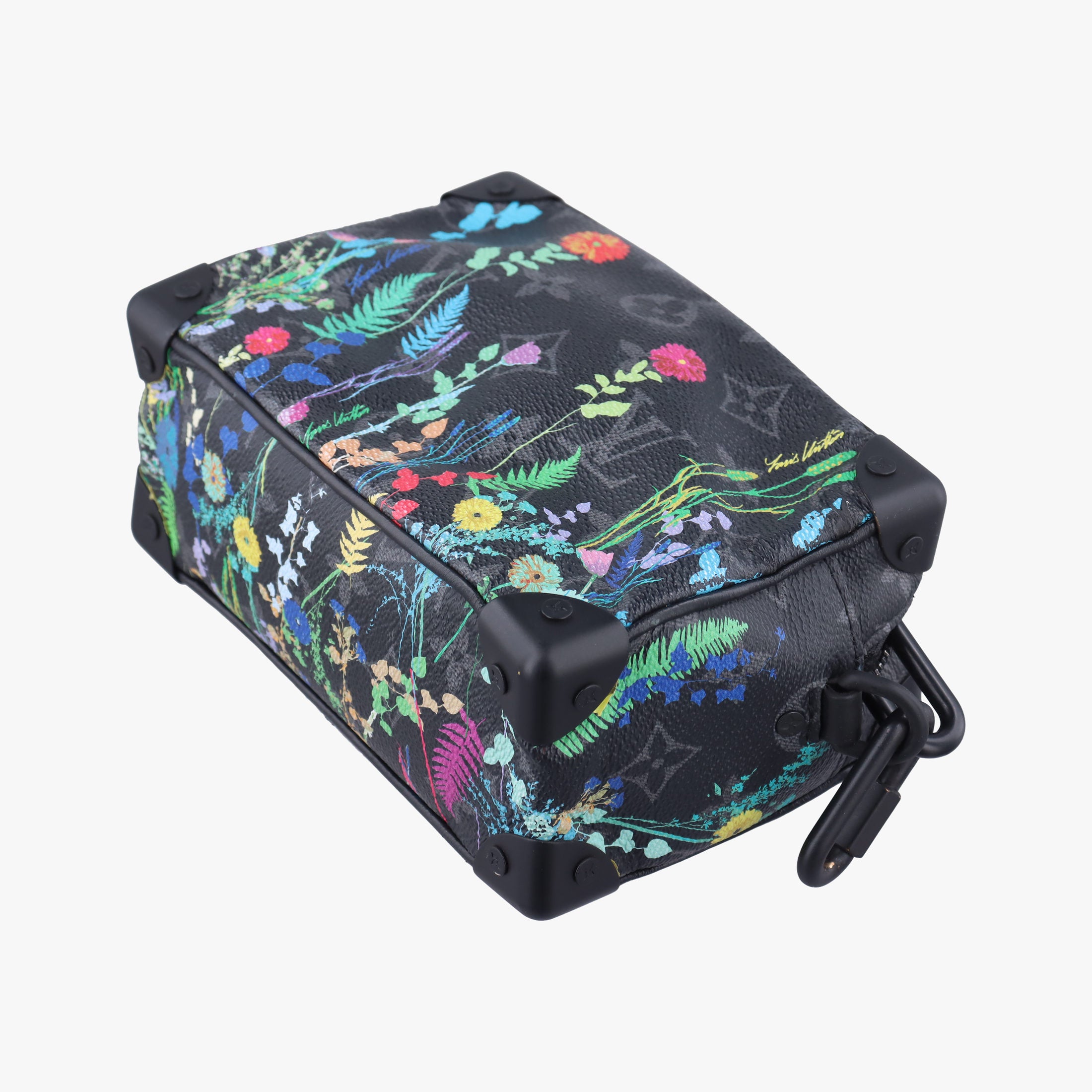 Pre-owned Louis Vuitton Mini Soft Trunk Foliage Black×Multicolour Monogram Eclipse M44480 shoulderbag | stylenewstar