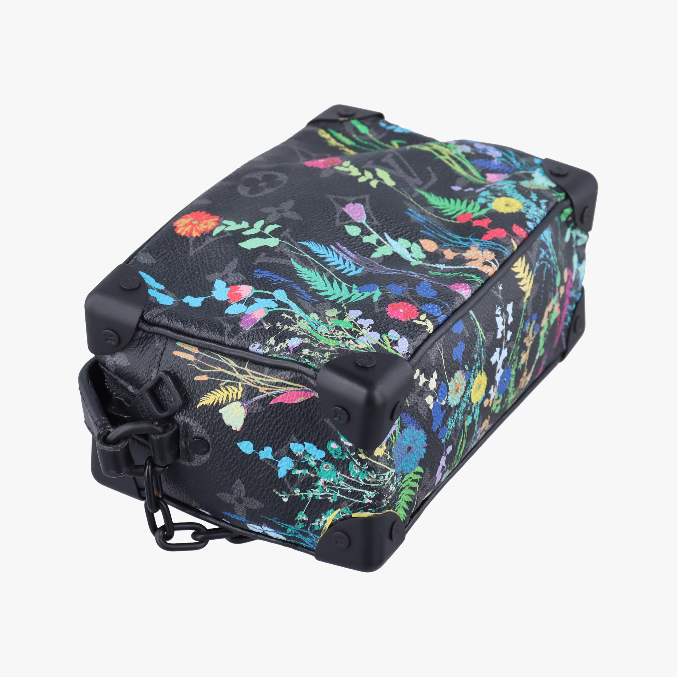 Pre-owned Louis Vuitton Mini Soft Trunk Foliage Black×Multicolour Monogram Eclipse M44480 shoulderbag | stylenewstar