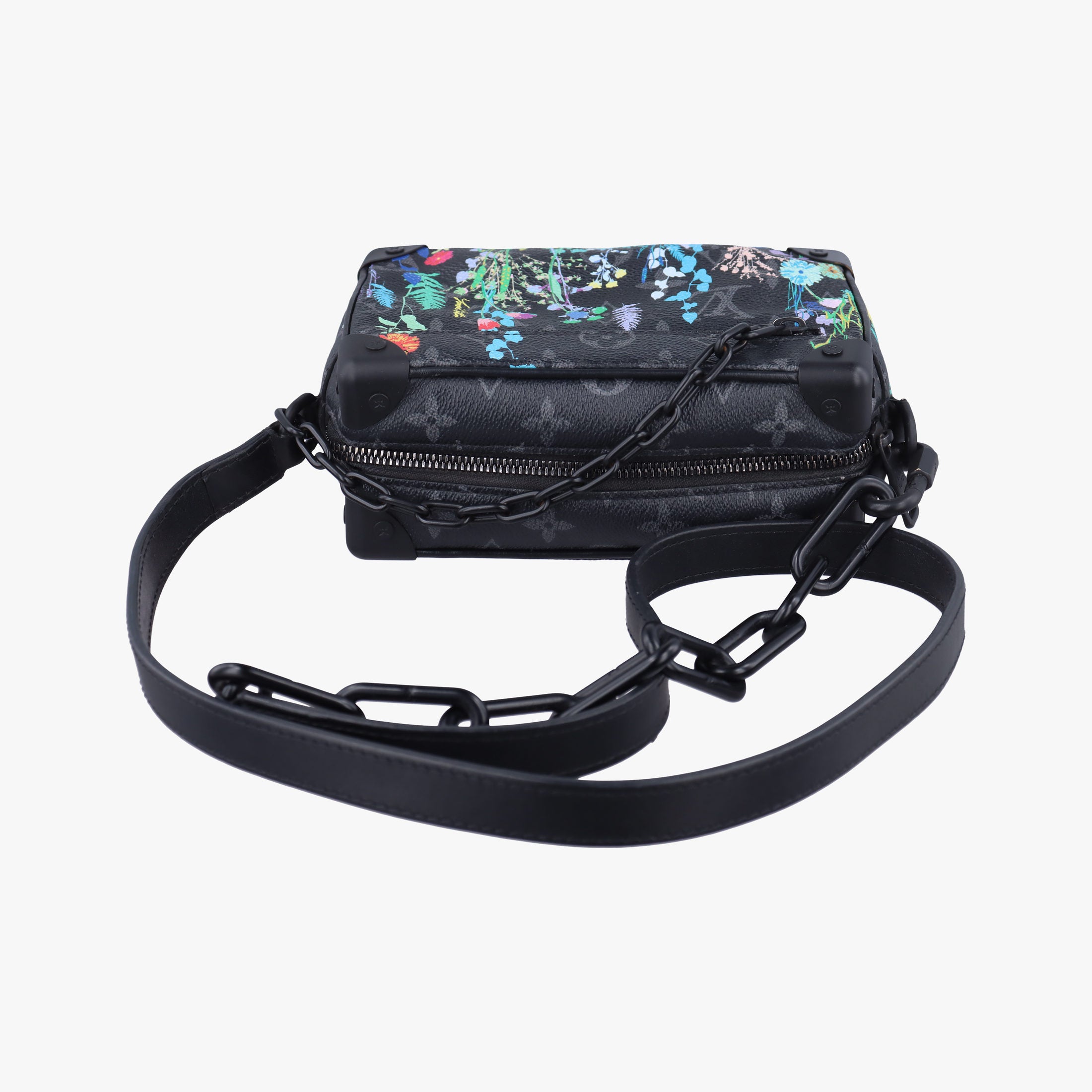Pre-owned Louis Vuitton Mini Soft Trunk Foliage Black×Multicolour Monogram Eclipse M44480 shoulderbag | stylenewstar