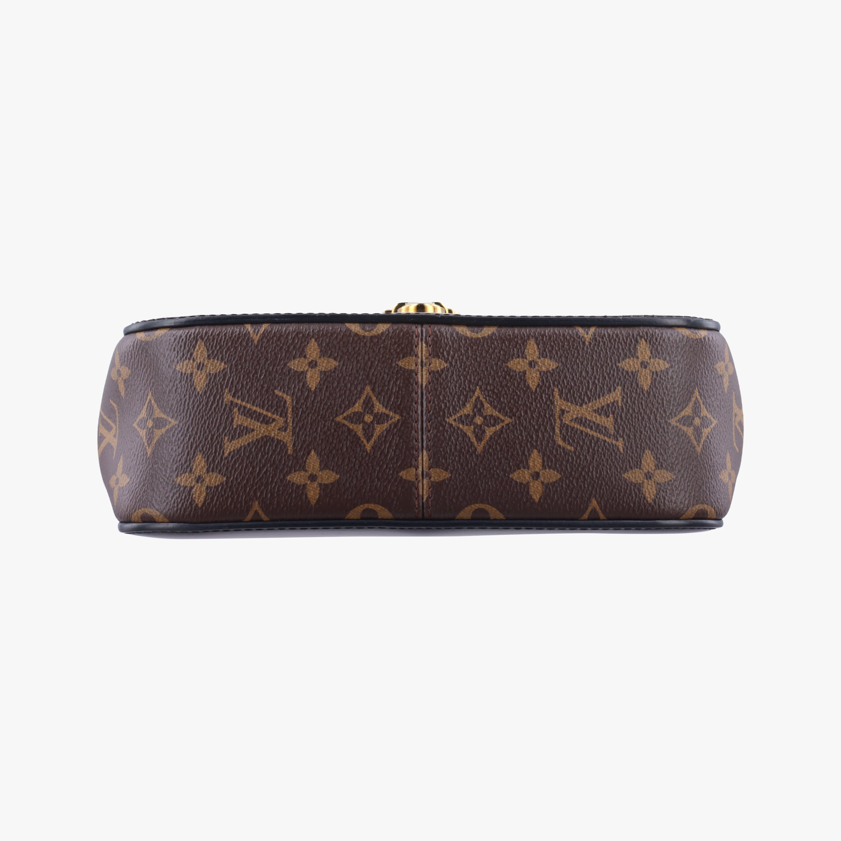 Pre-owned Louis Vuitton Cherrywood BB brown×black Vernis×Leather×Monogram Canvas M51953 shoulderbag | stylenewstar