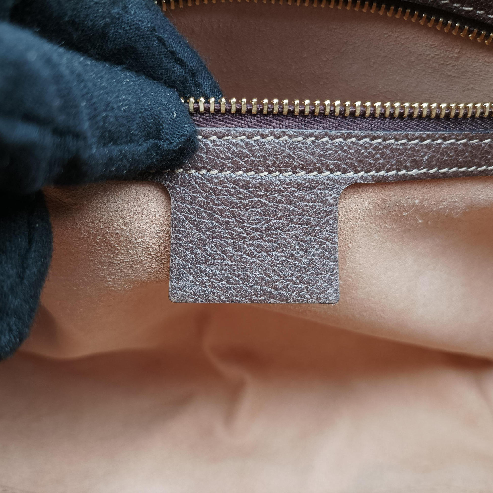 Pre-owned Gucci Ophidia Brown PVC coated canvas×Leather 517080 shoulderbag | stylenewstar
