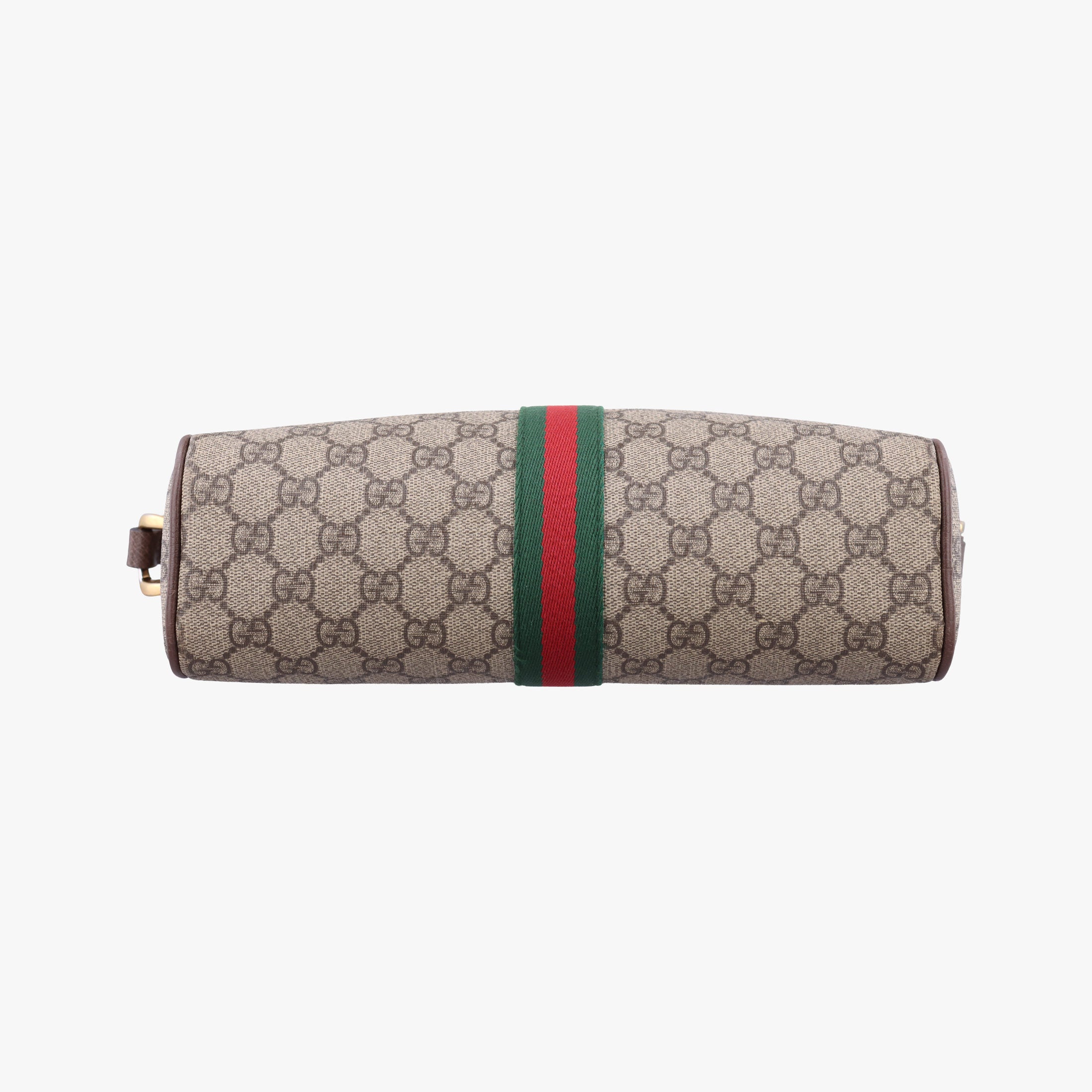 Pre-owned Gucci Ophidia Brown PVC coated canvas×Leather 517080 shoulderbag | stylenewstar