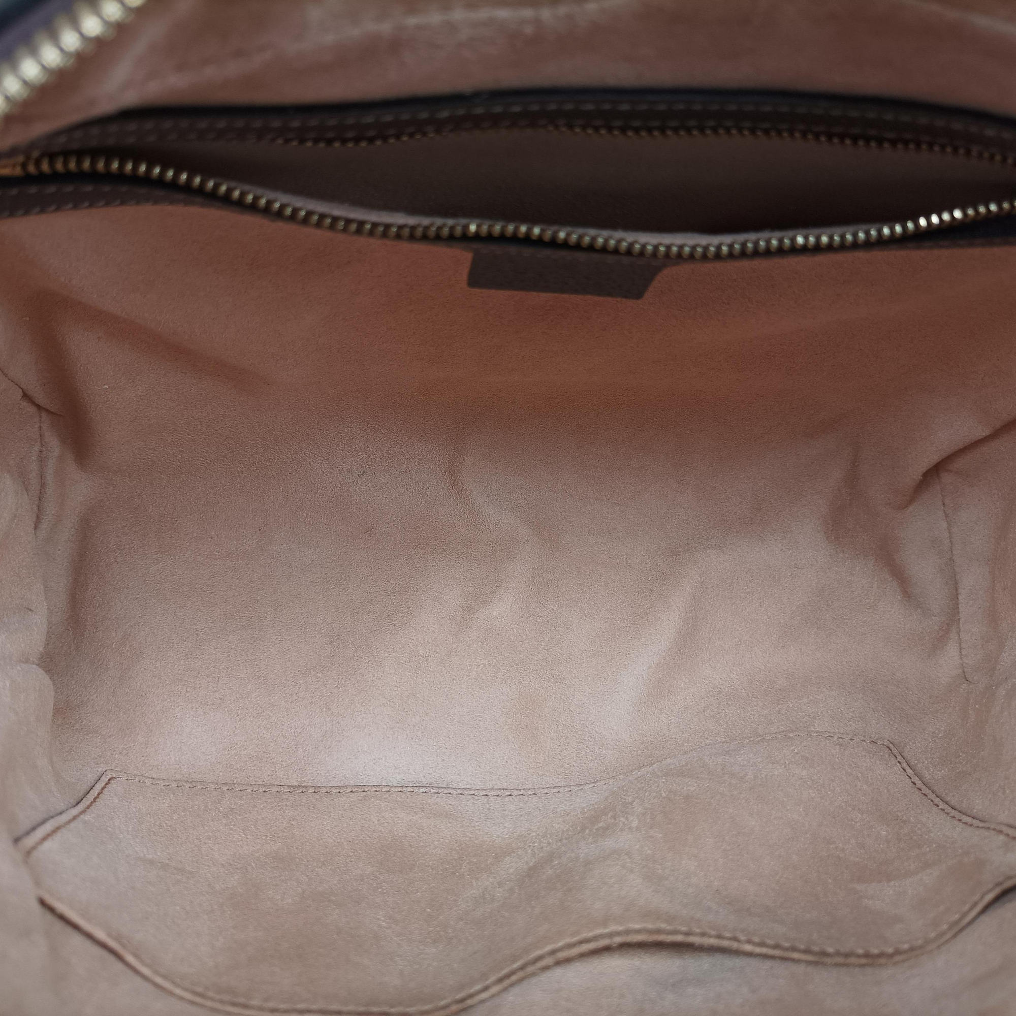 Pre-owned Gucci Ophidia Brown PVC coated canvas×Leather 517080 shoulderbag | stylenewstar