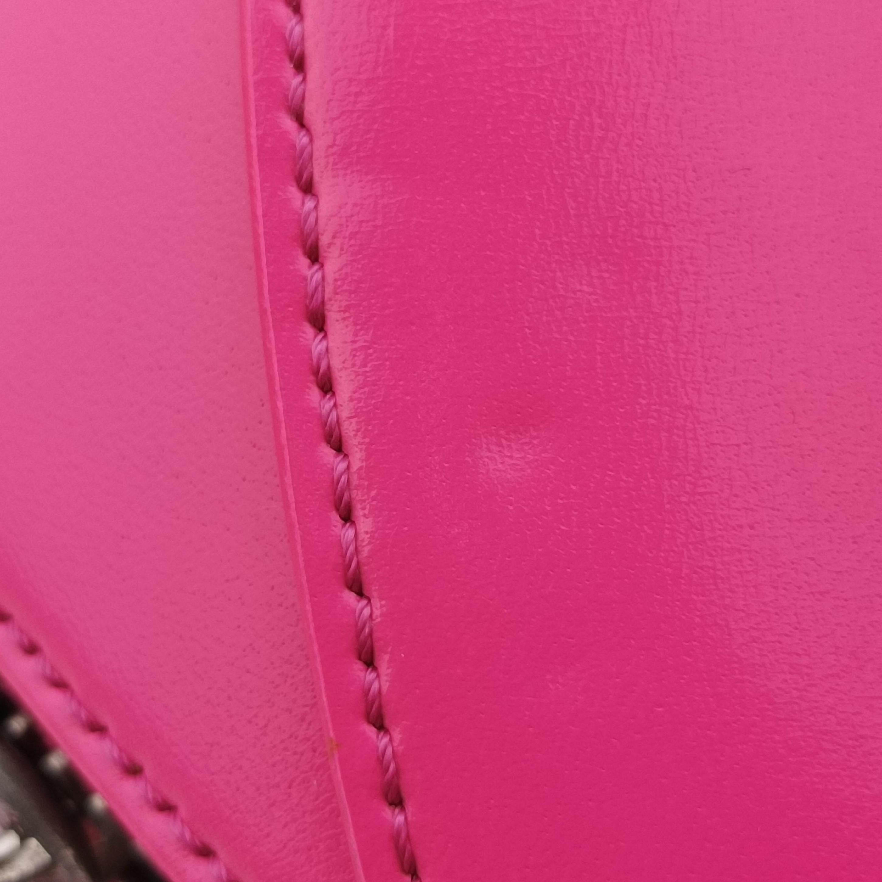 Pre-owned Givenchy Antigonamini Pink leather  shoulderbag | stylenewstar