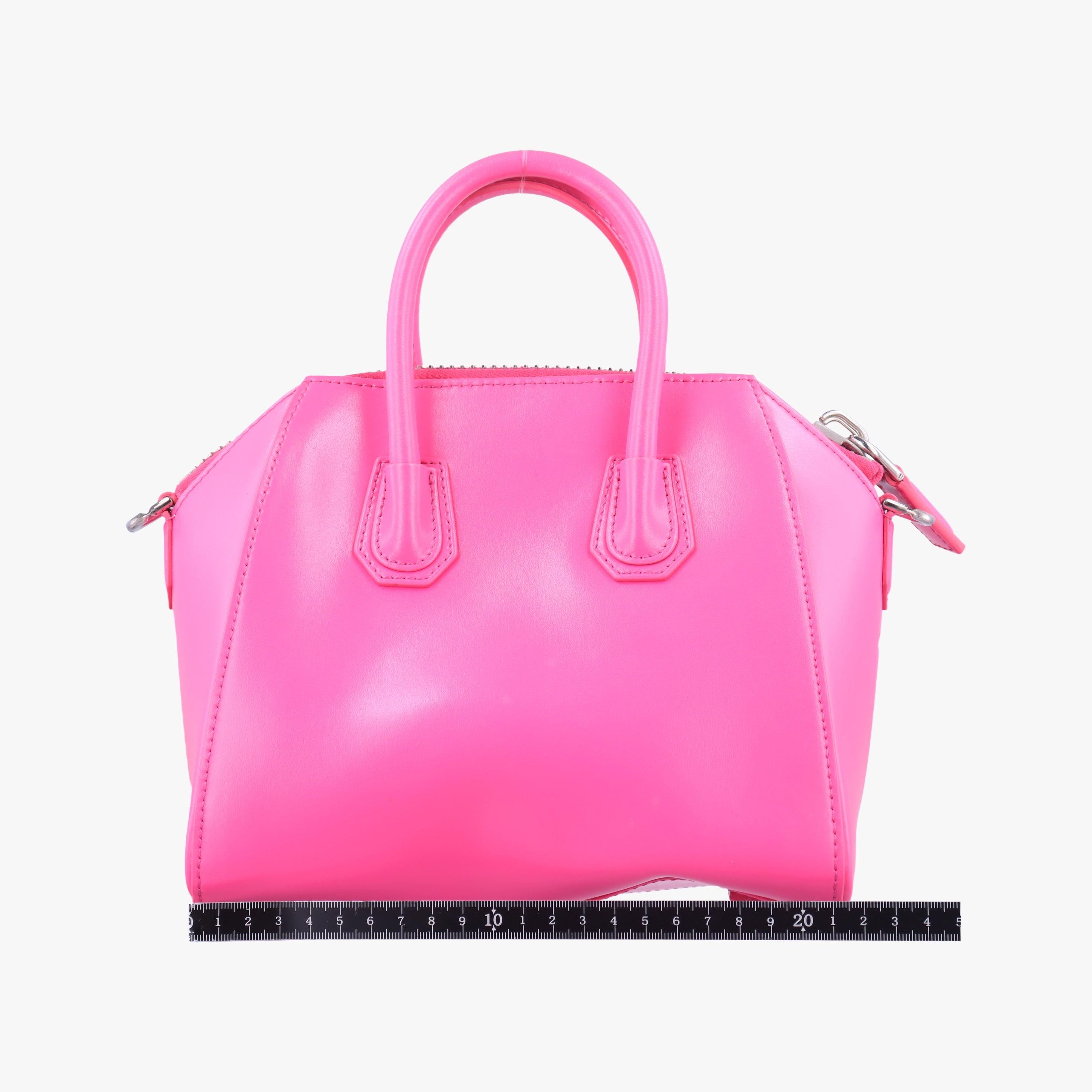 Pre-owned Givenchy Antigonamini Pink leather  shoulderbag | stylenewstar