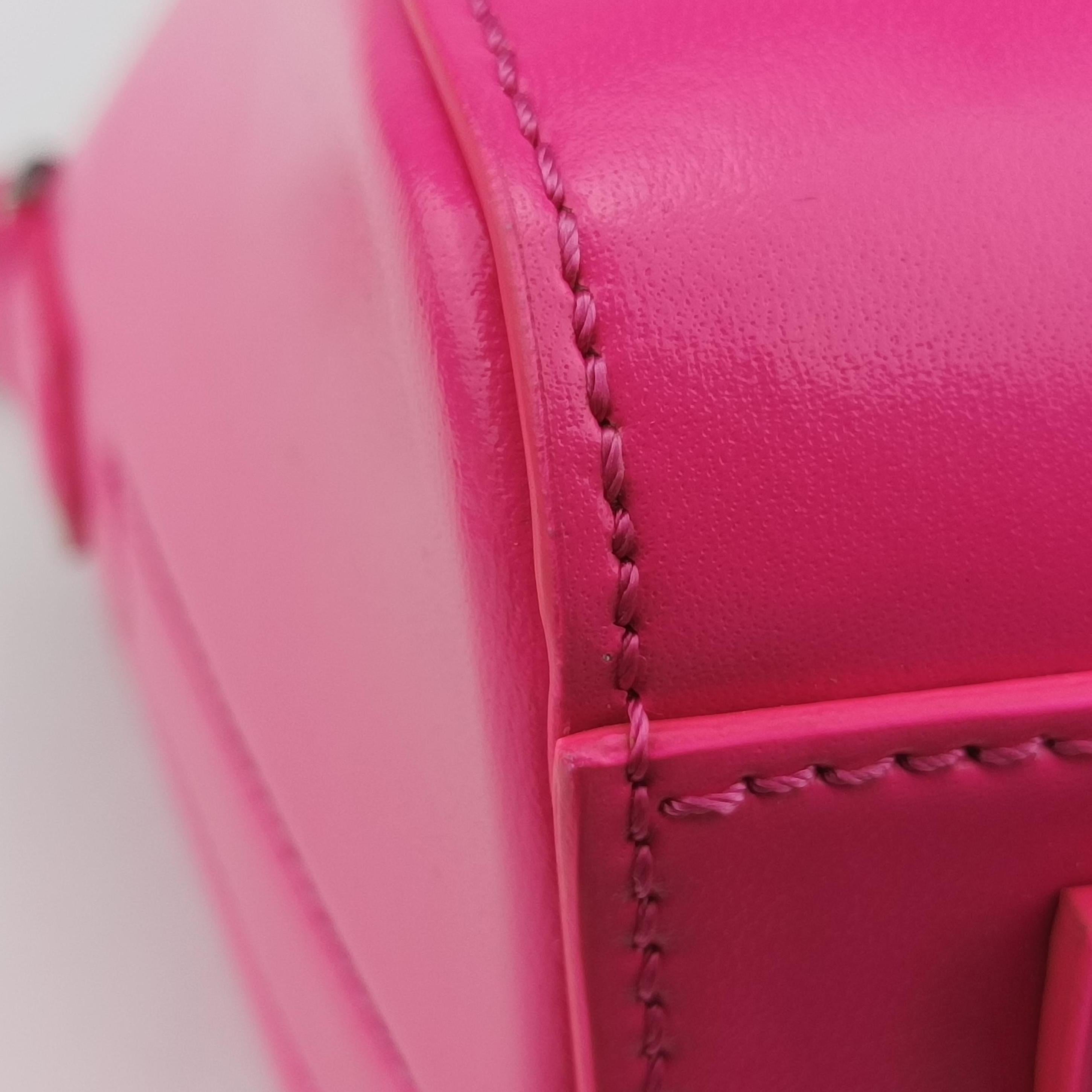 Pre-owned Givenchy Antigonamini Pink leather  shoulderbag | stylenewstar
