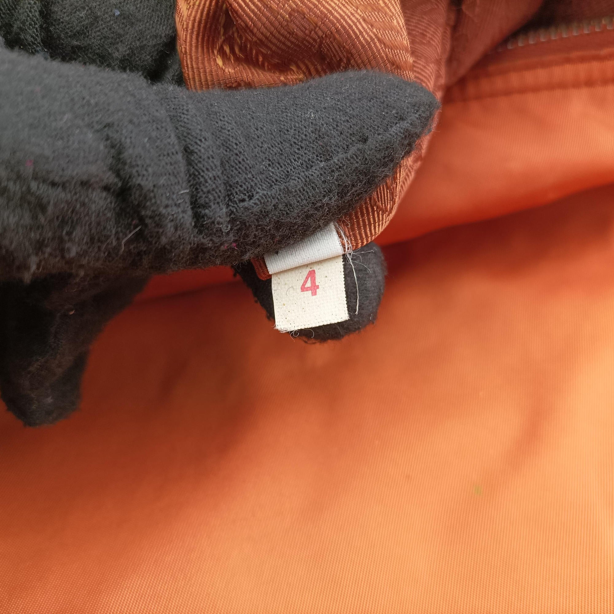 Pre-owned Prada VELA Orange Nylon × Leather BT1738 shoulderbag | stylenewstar