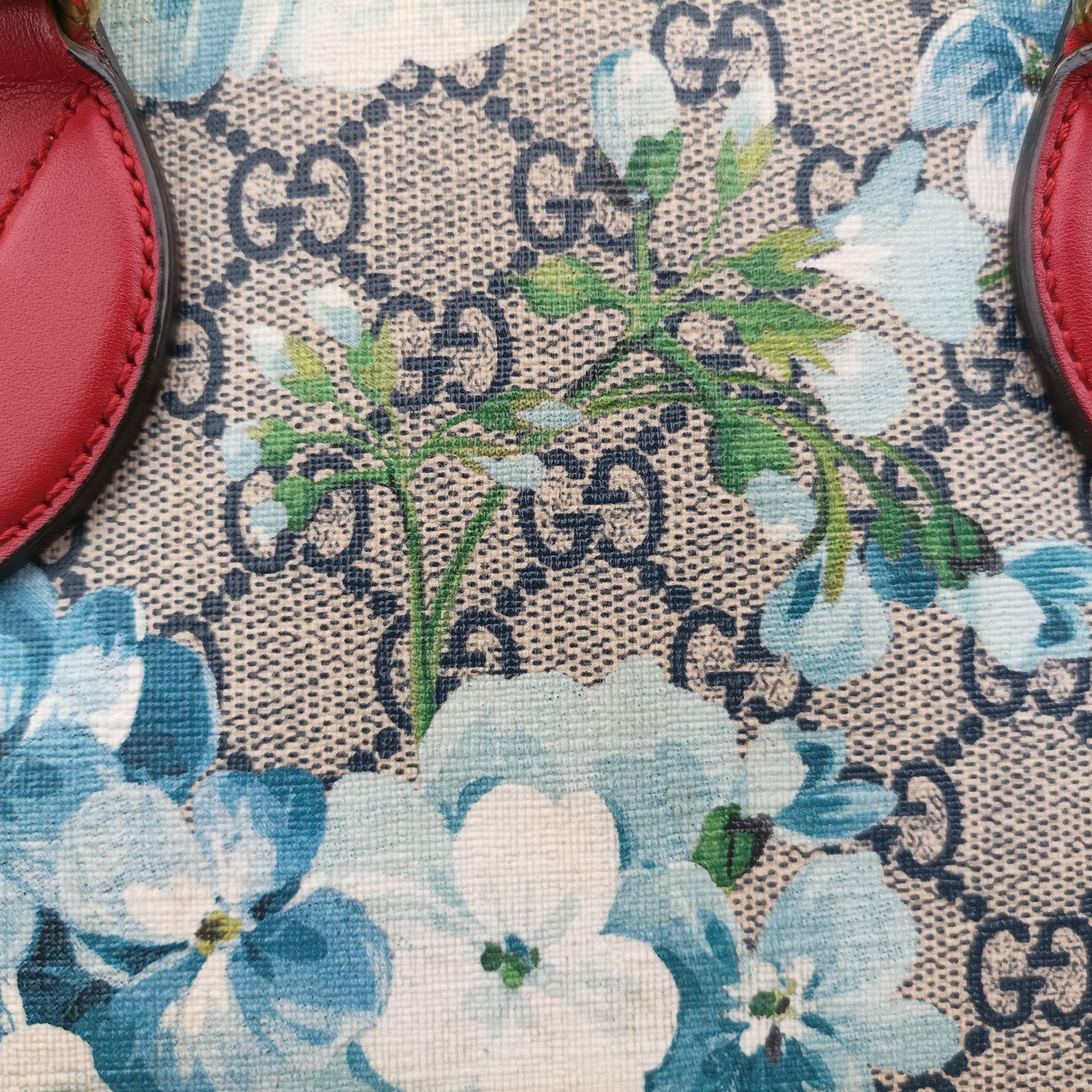 Pre-owned Gucci GG Blooms beige×Multicolour PVC coated canvas×Leather 546314 shoulderbag | stylenewstar