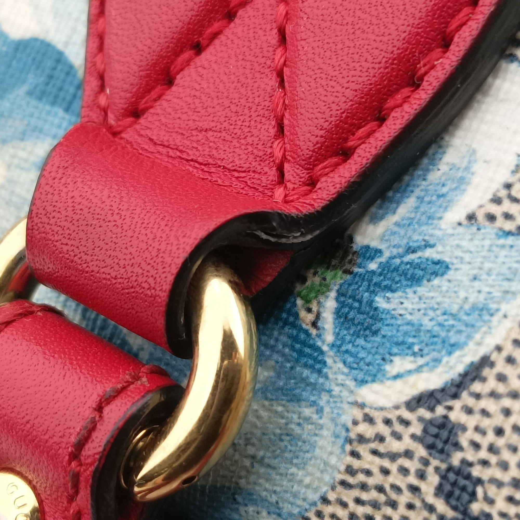 Pre-owned Gucci GG Blooms beige×Multicolour PVC coated canvas×Leather 546314 shoulderbag | stylenewstar