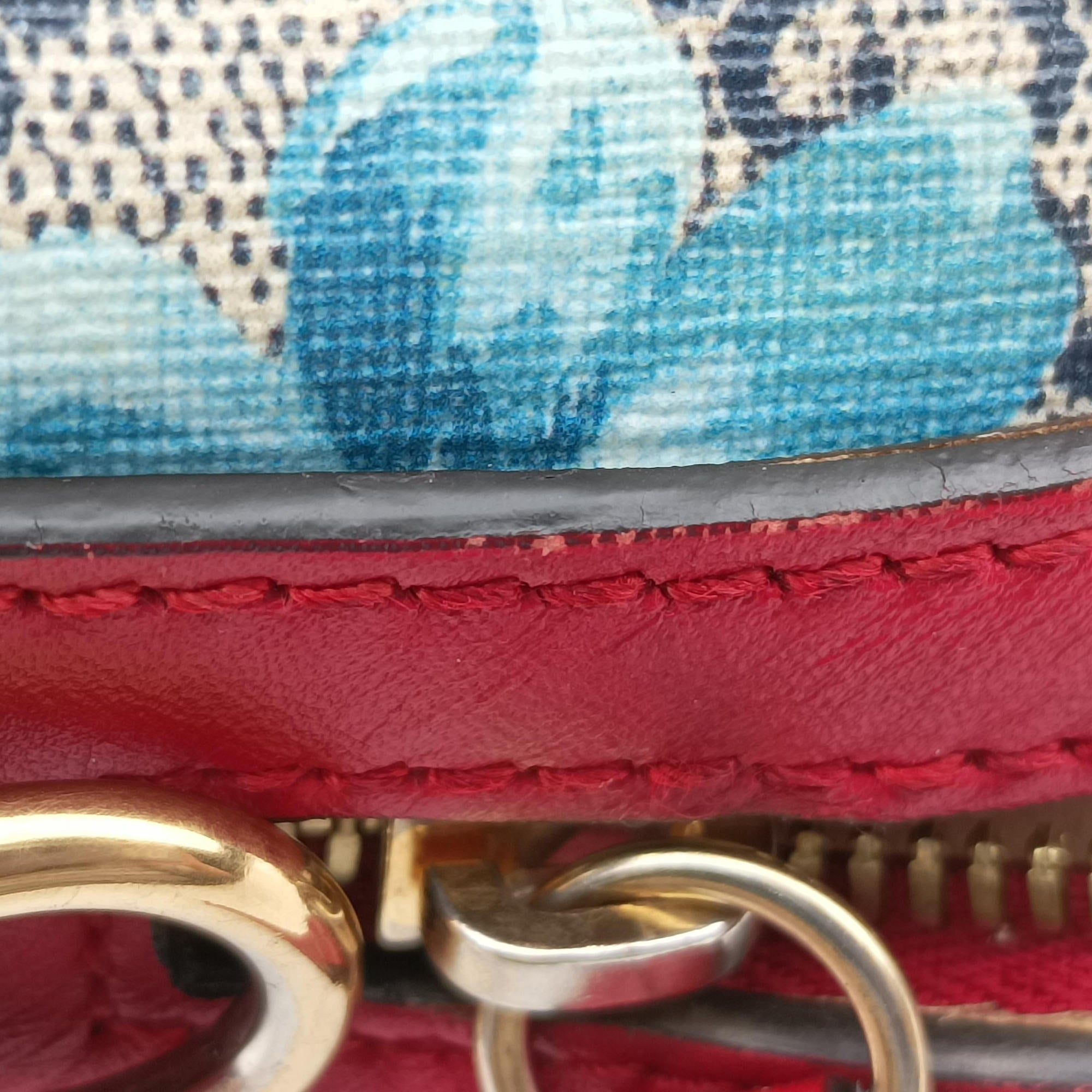 Pre-owned Gucci GG Blooms beige×Multicolour PVC coated canvas×Leather 546314 shoulderbag | stylenewstar