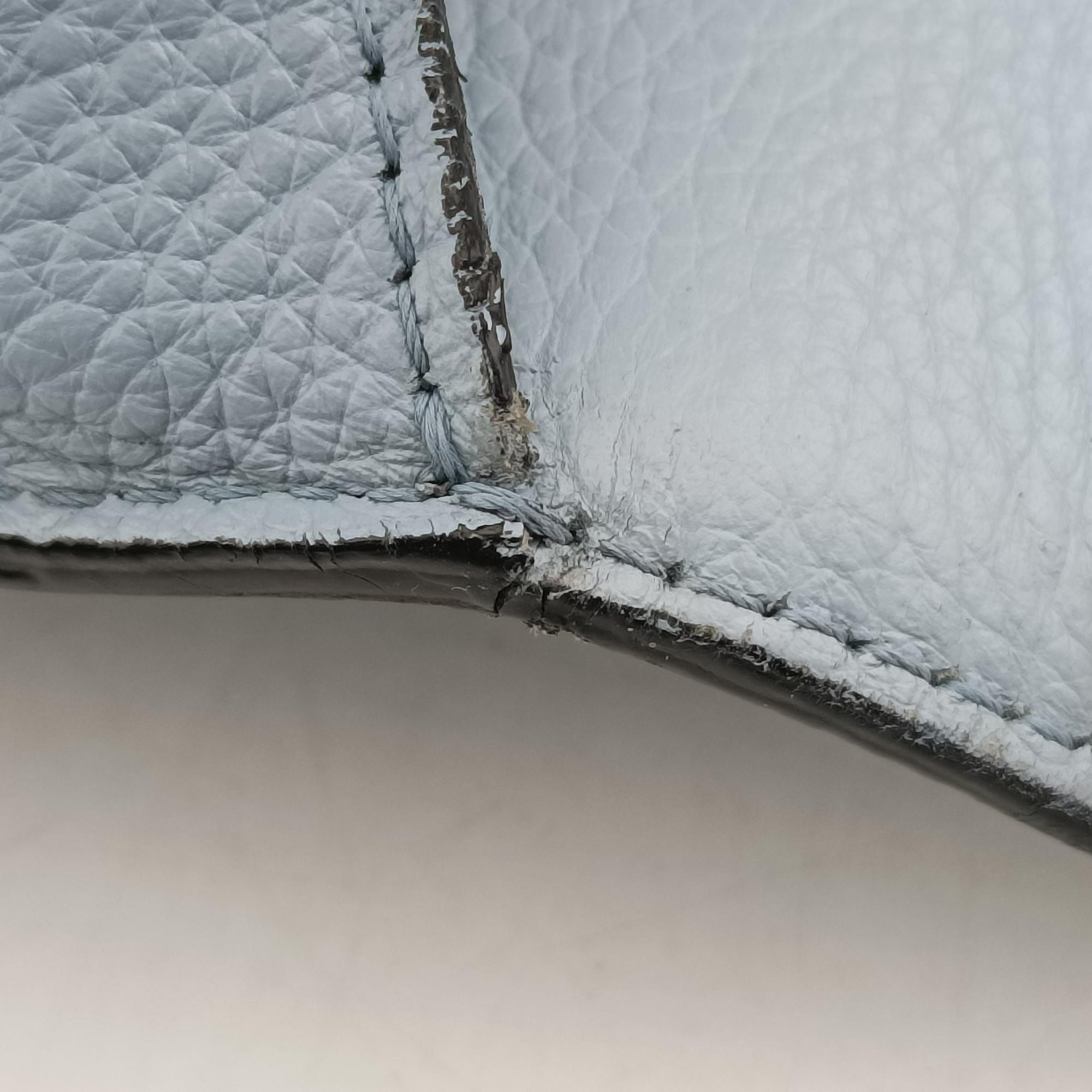 Pre-owned VERSACE Virtus Blue leather  shoulderbag | stylenewstar