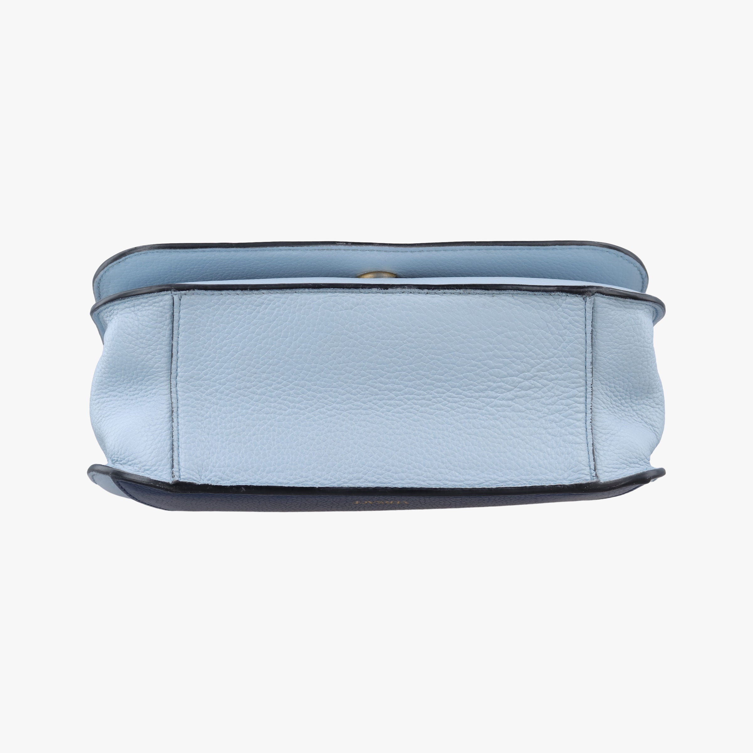 Pre-owned VERSACE Virtus Blue leather  shoulderbag | stylenewstar