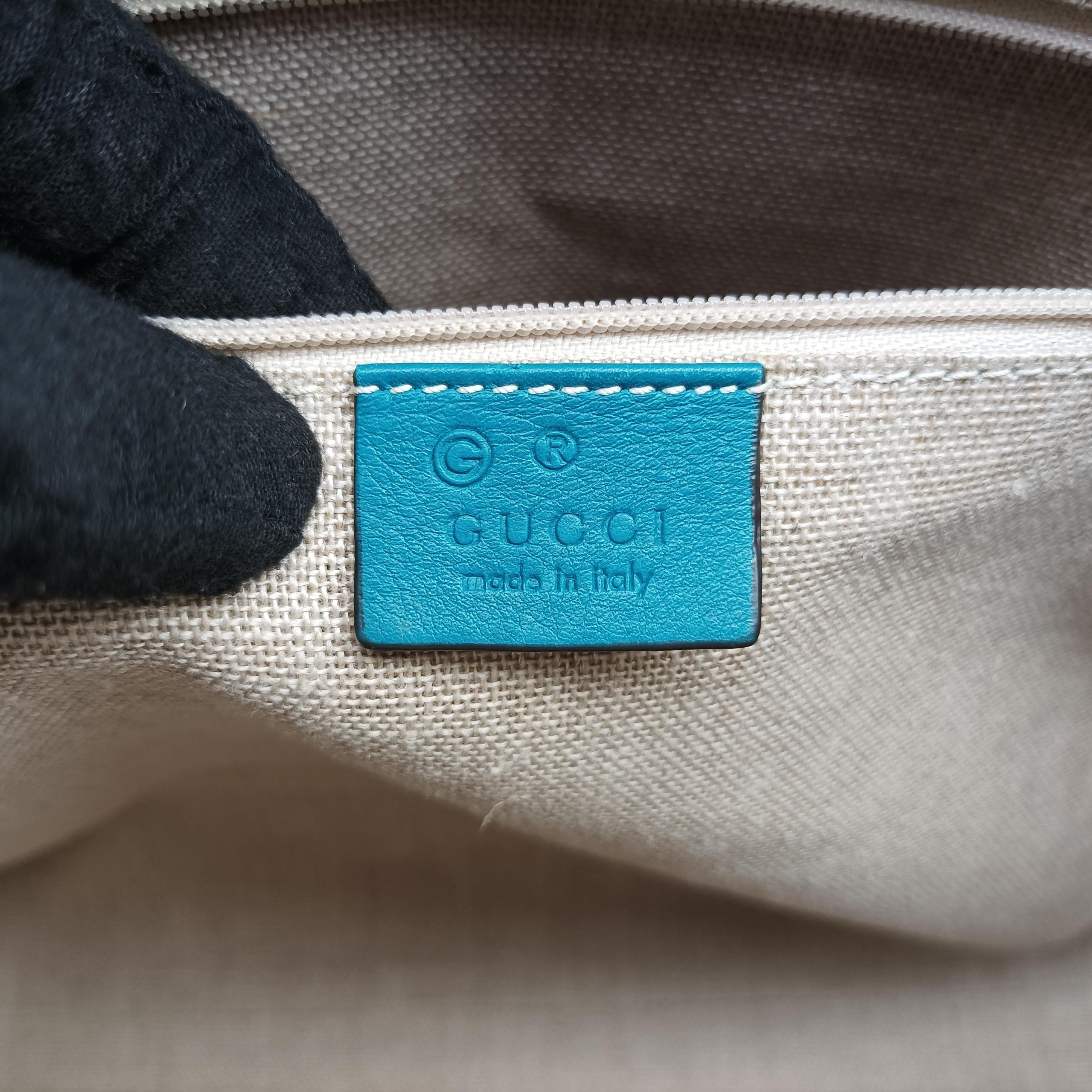 Pre-owned Gucci Microguccissima Blue Leather 449657 shoulderbag | stylenewstar