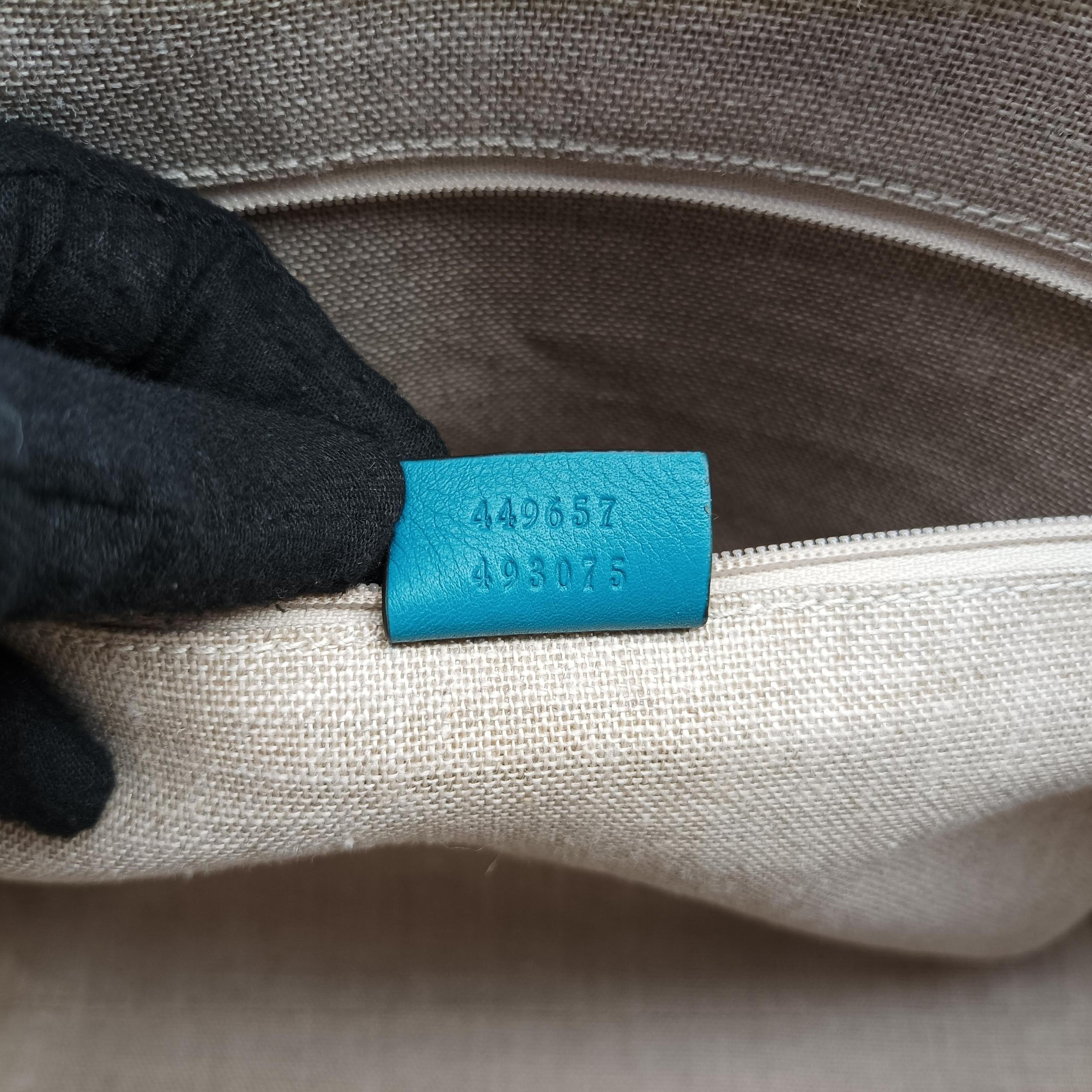 Pre-owned Gucci Microguccissima Blue Leather 449657 shoulderbag | stylenewstar
